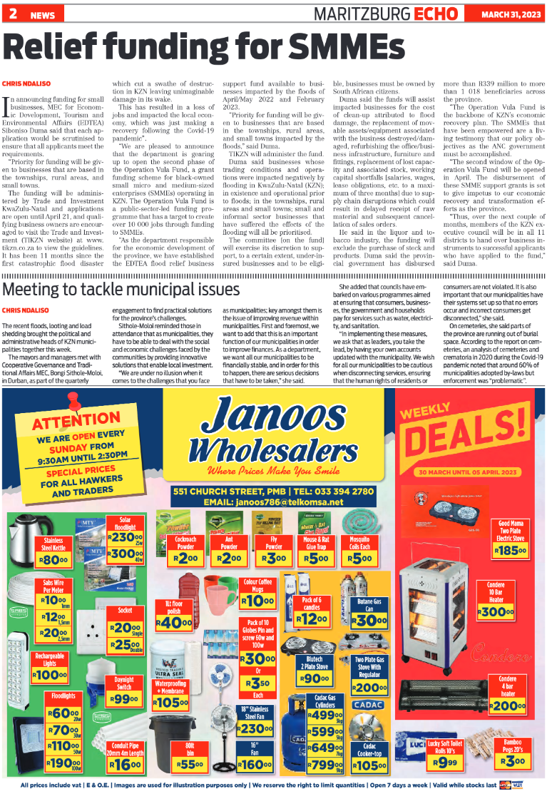 Maritzburg Echo 31.03.23 page 4
