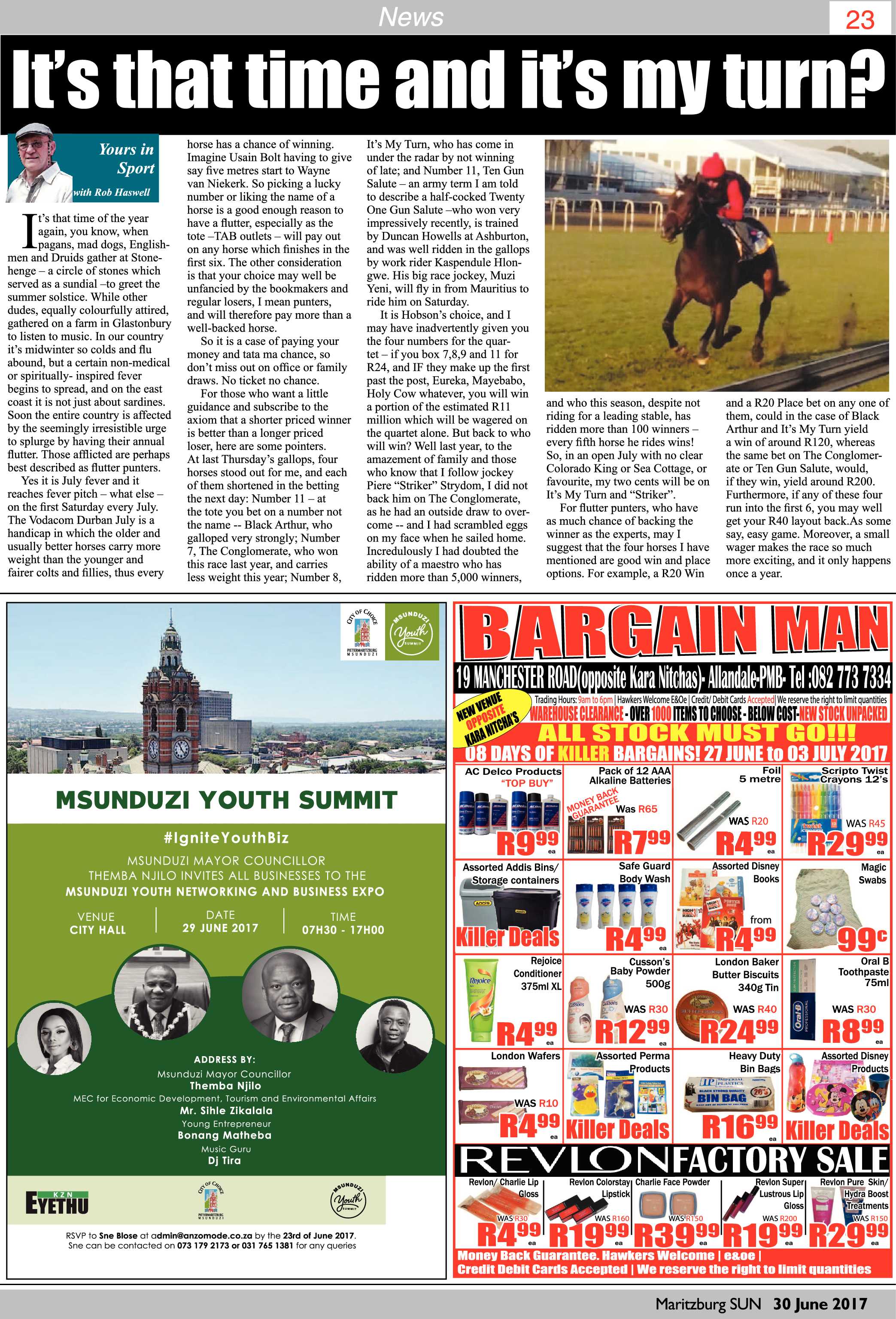 Maritzburg Sun 30-06-2017 page 22