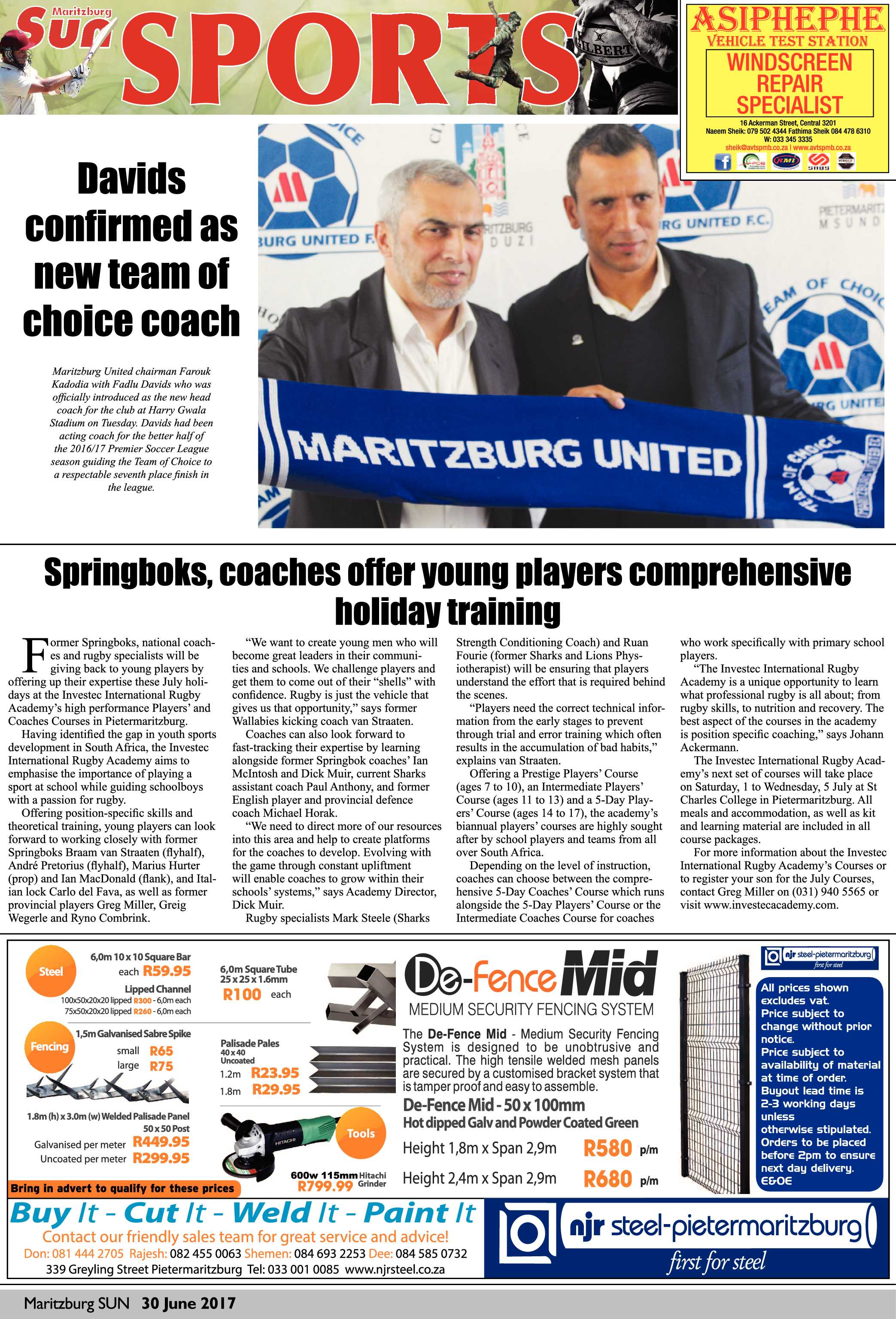 Maritzburg Sun 30-06-2017 page 23