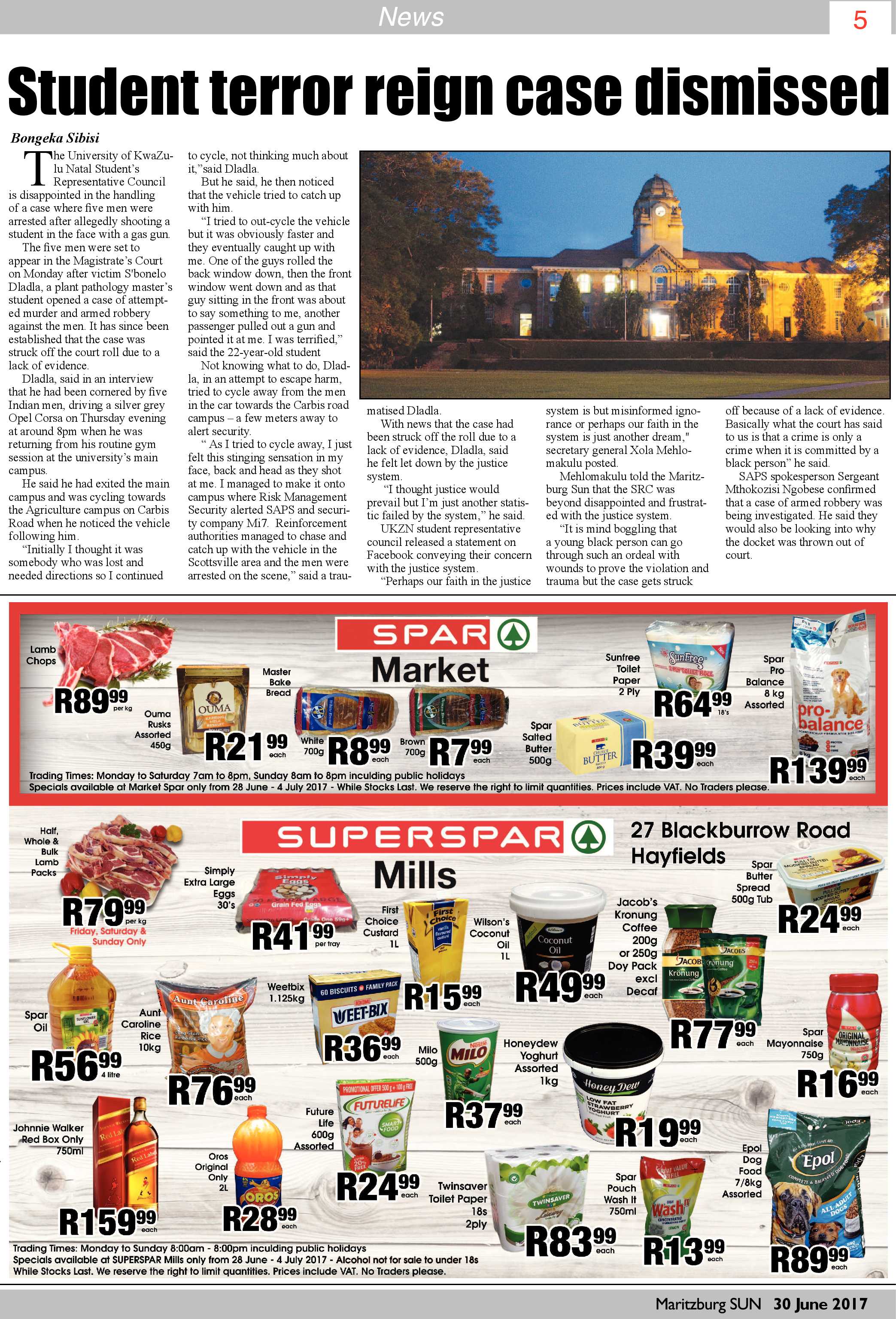 Maritzburg Sun 30-06-2017 page 5