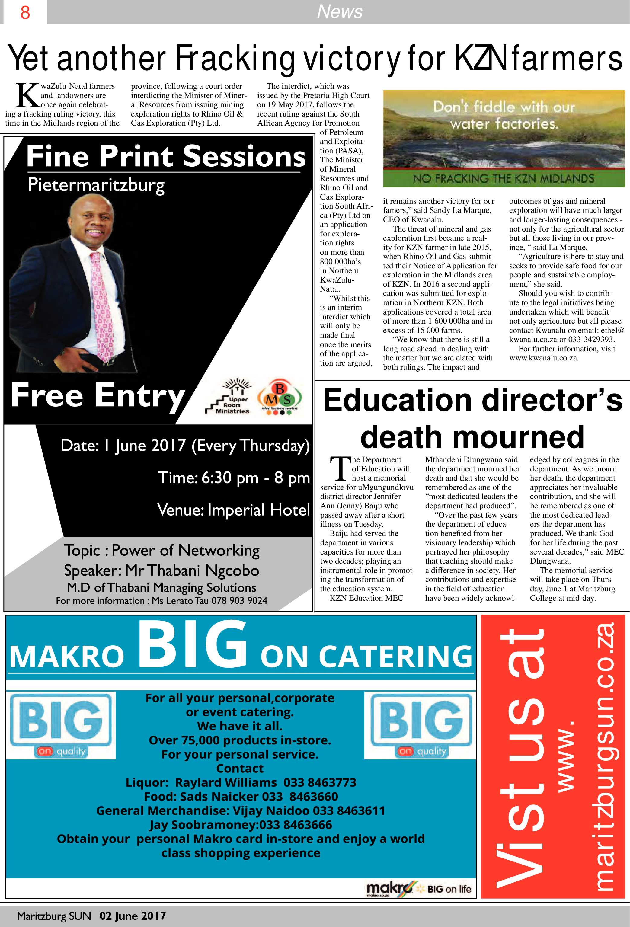 Maritzburg Sun 02-06-2017 page 8