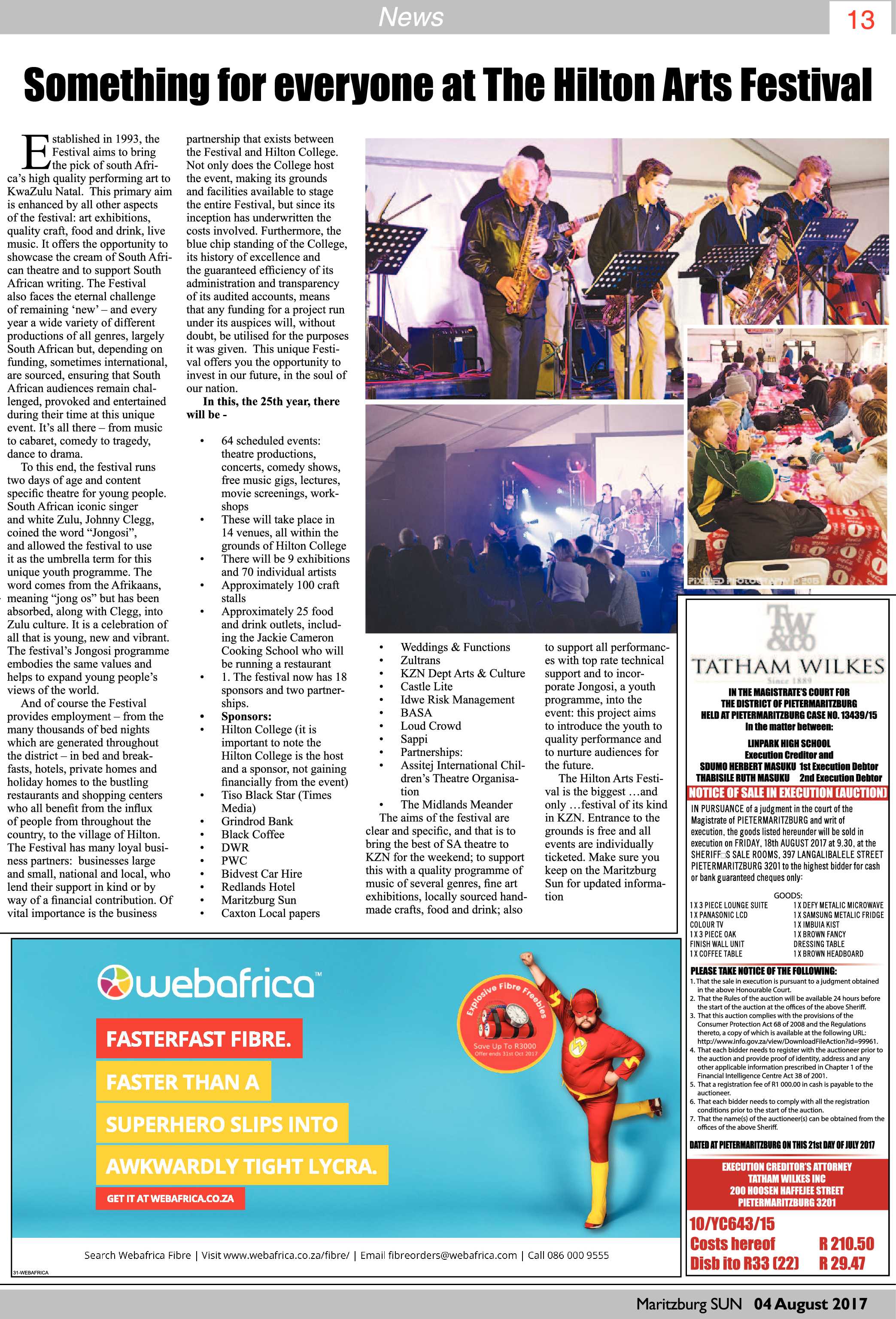 Maritzburg Sun 04-08-2017 page 13