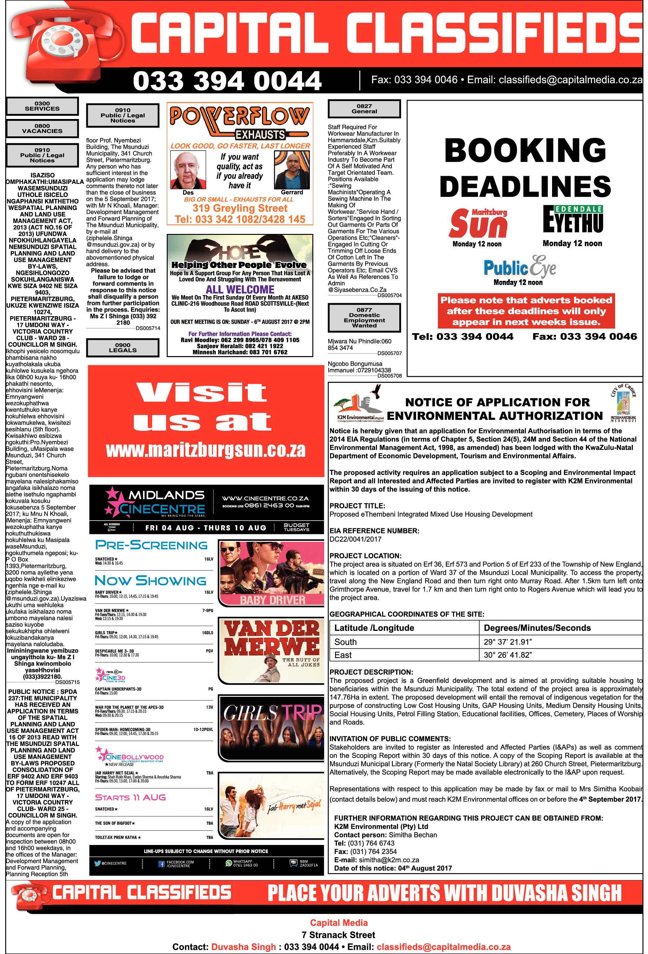 Maritzburg Sun 04-08-2017 page 21