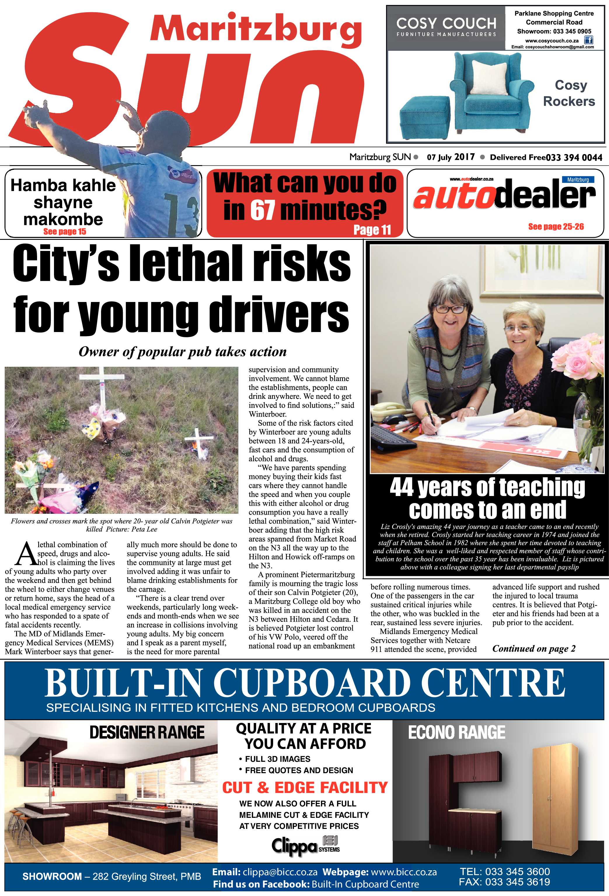 Maritzburg Sun 07-07-2017 page 1