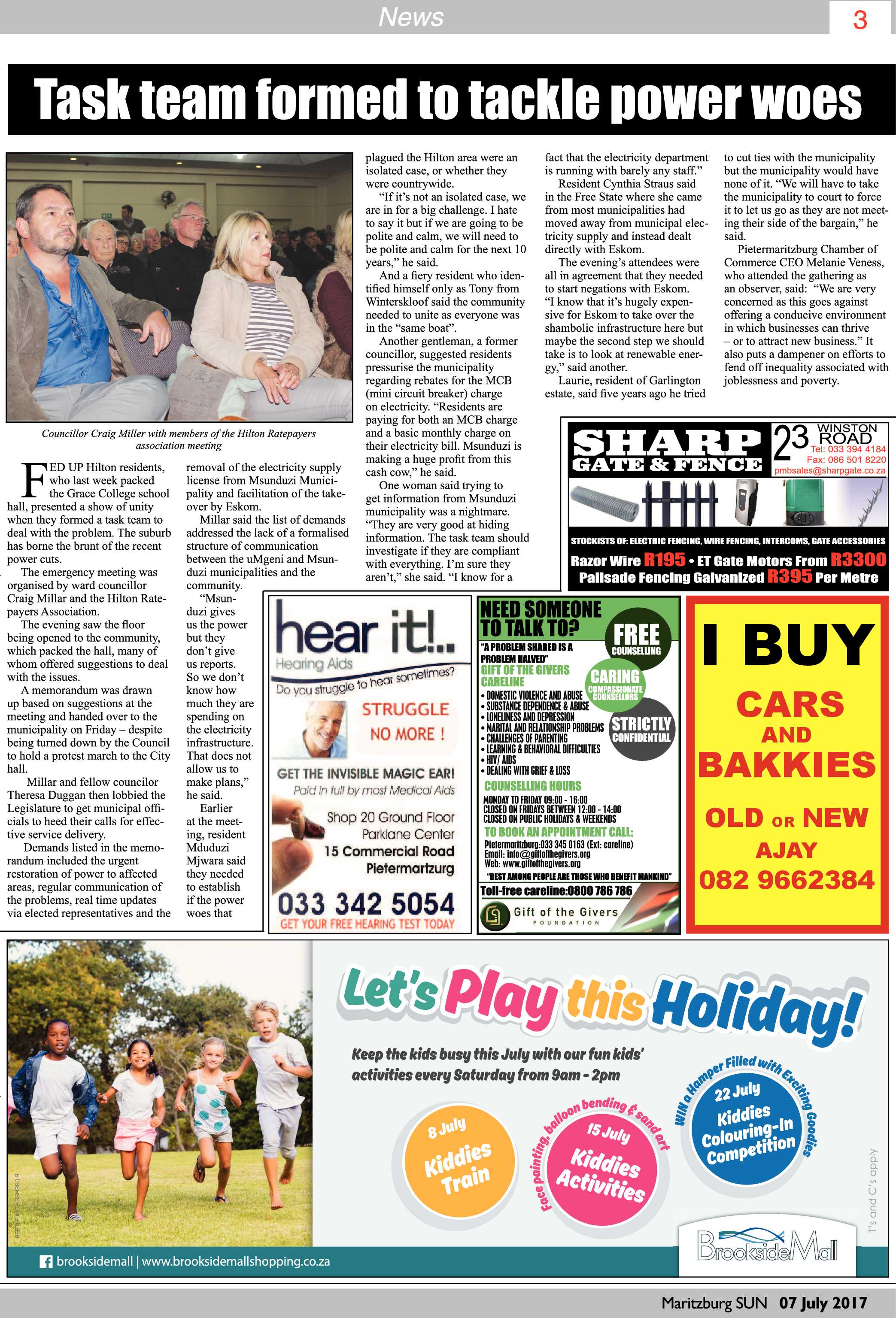 Maritzburg Sun 07-07-2017 page 3