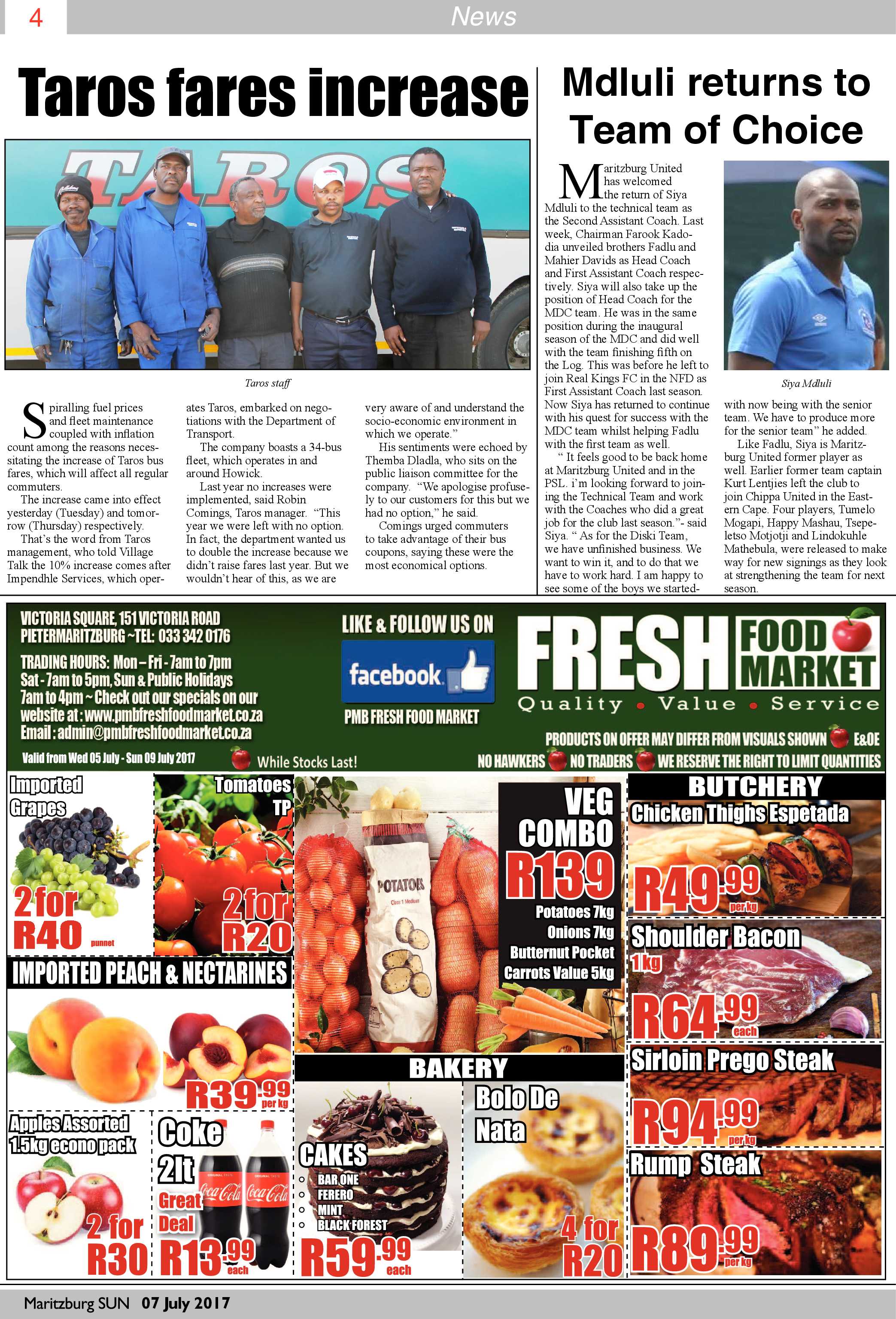 Maritzburg Sun 07-07-2017 page 4