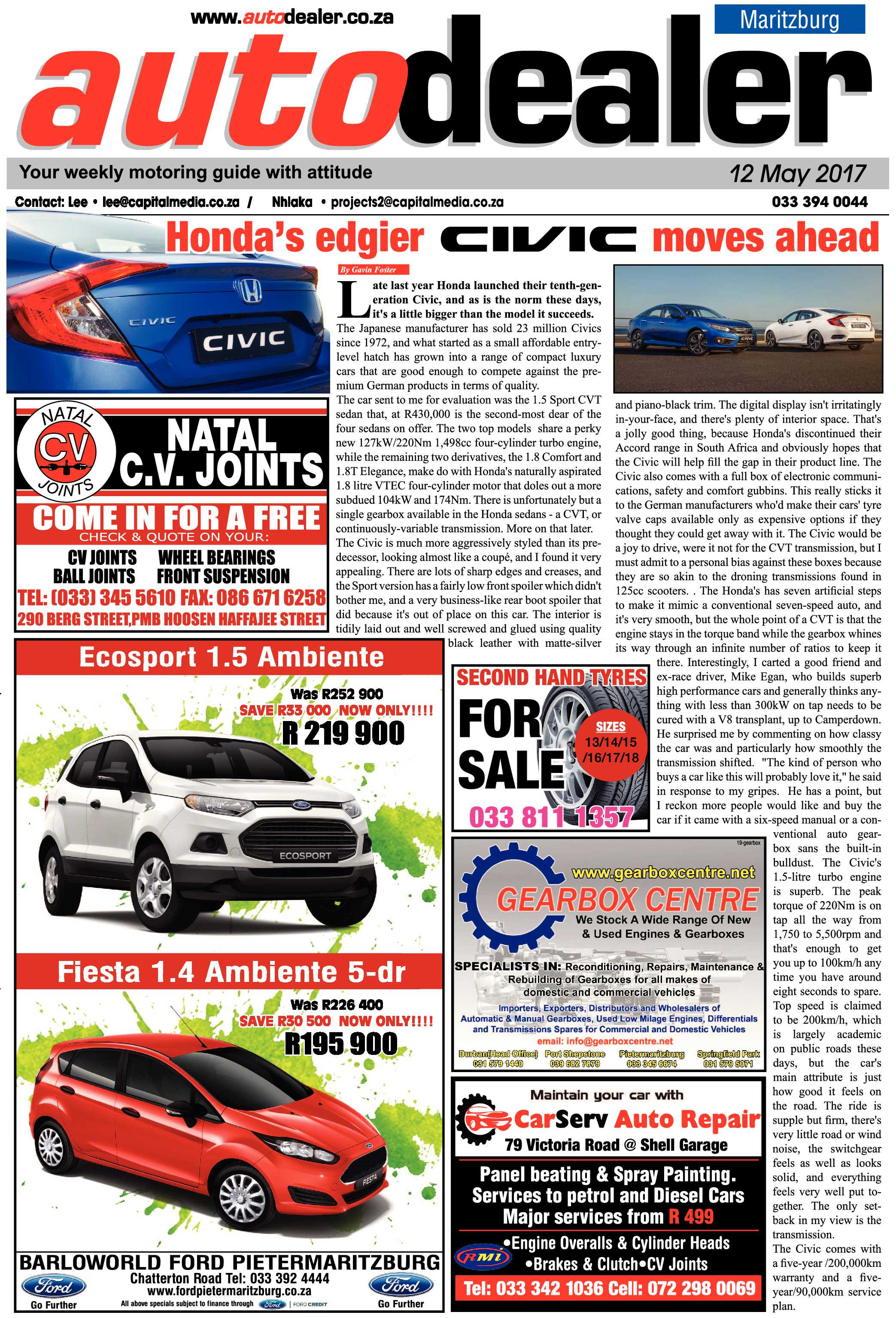 Maritzburg Sun 12-05-2017 page 17