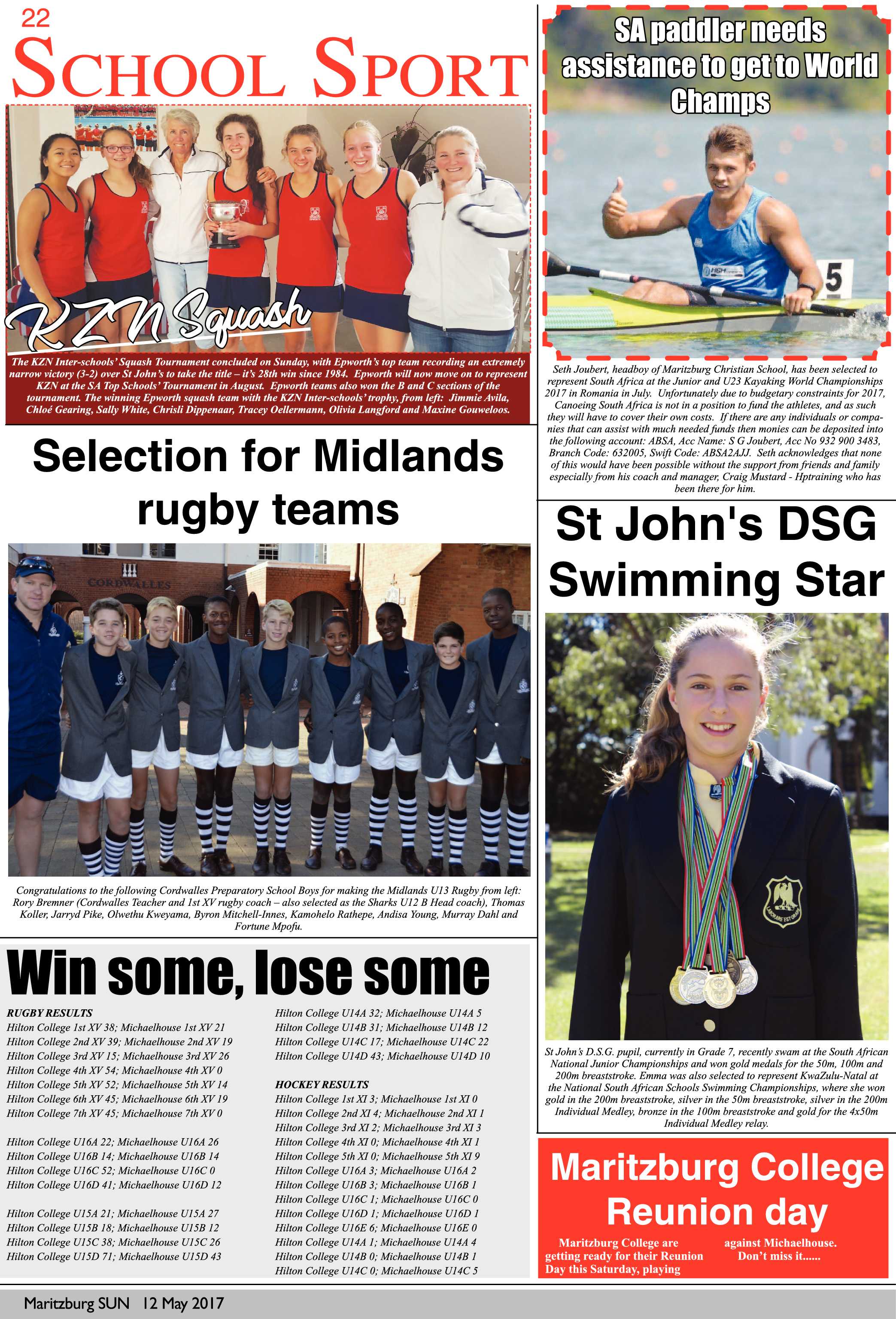 Maritzburg Sun 12-05-2017 page 22