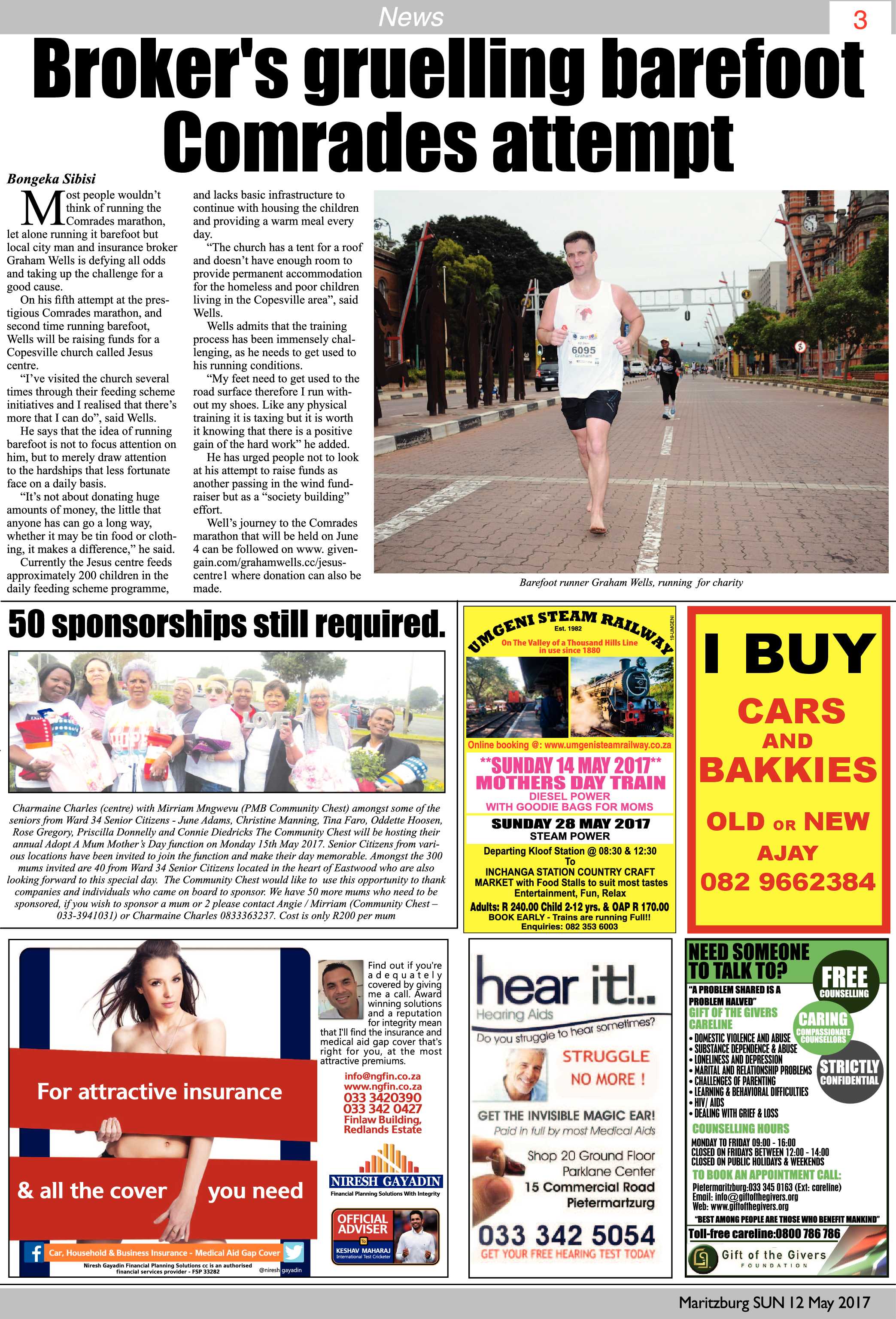 Maritzburg Sun 12-05-2017 page 3