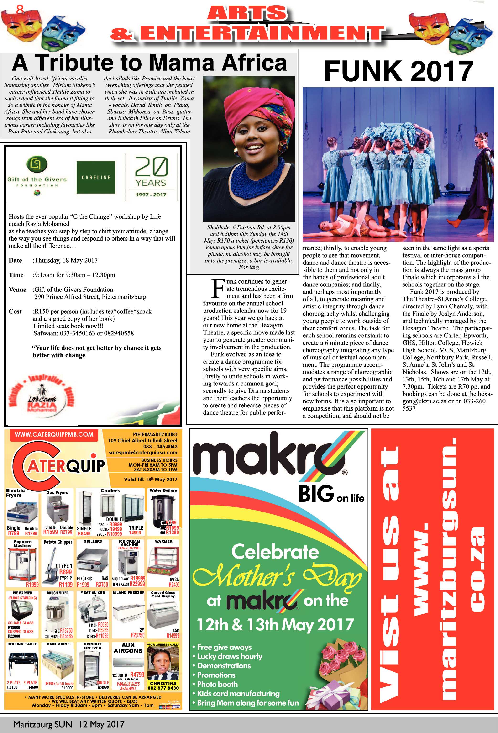 Maritzburg Sun 12-05-2017 page 8
