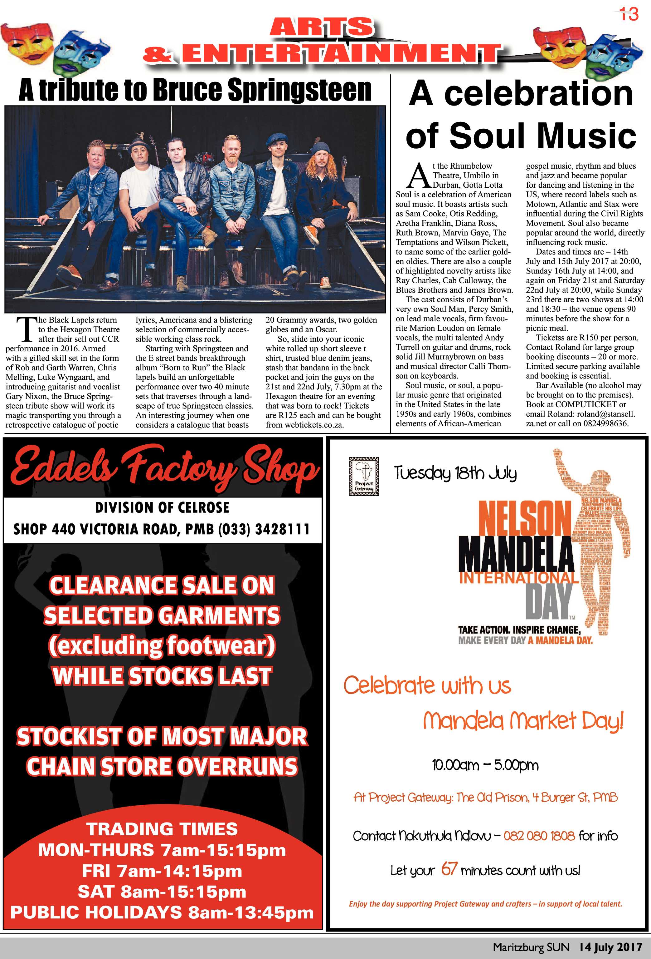 Maritzburg Sun 14-07-2017 page 13