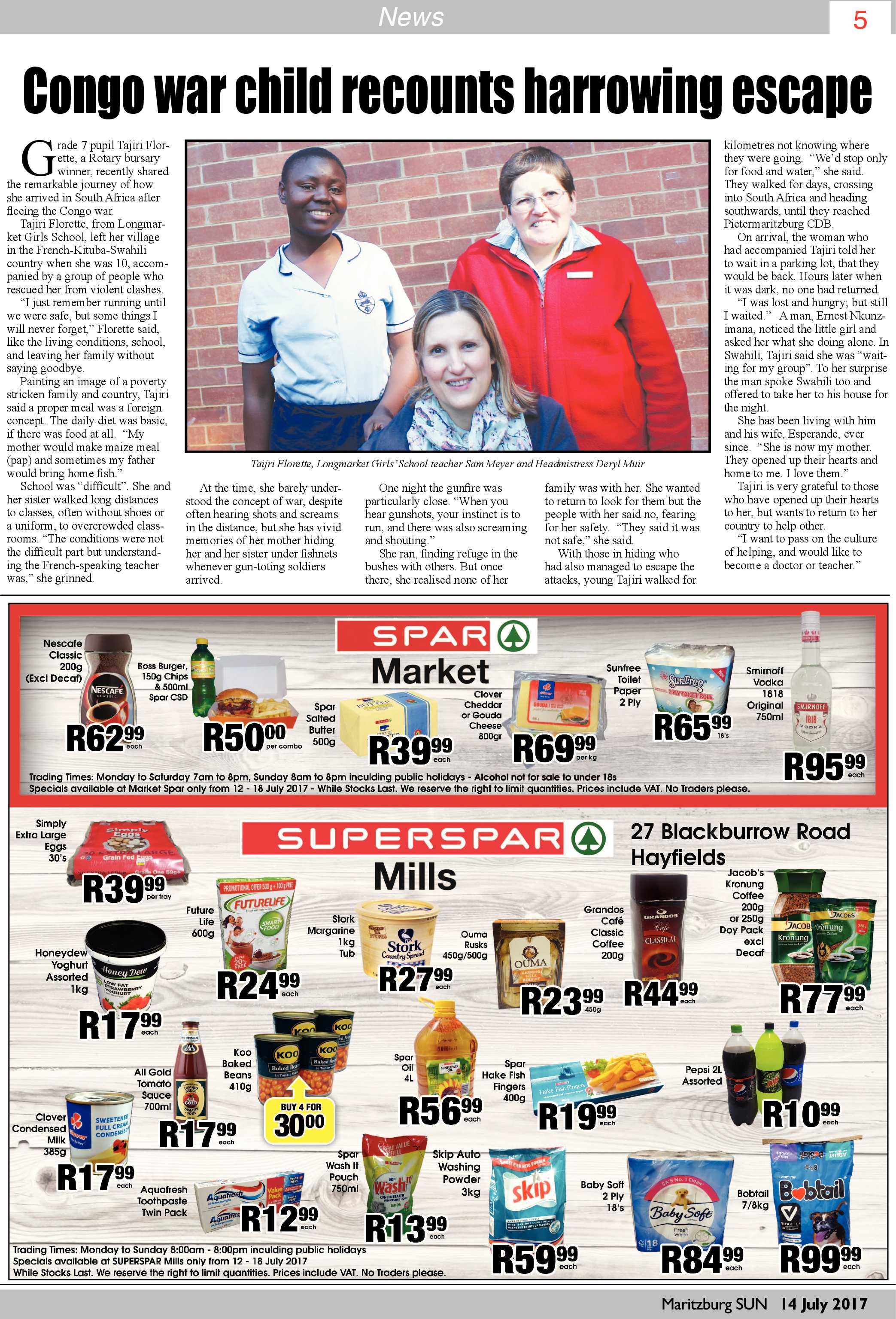 Maritzburg Sun 14-07-2017 page 5