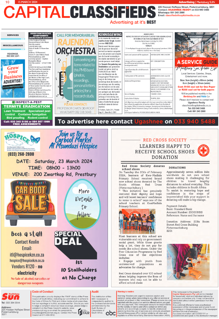 Maritzburg Sun 15.03.24 e-Edition page 18