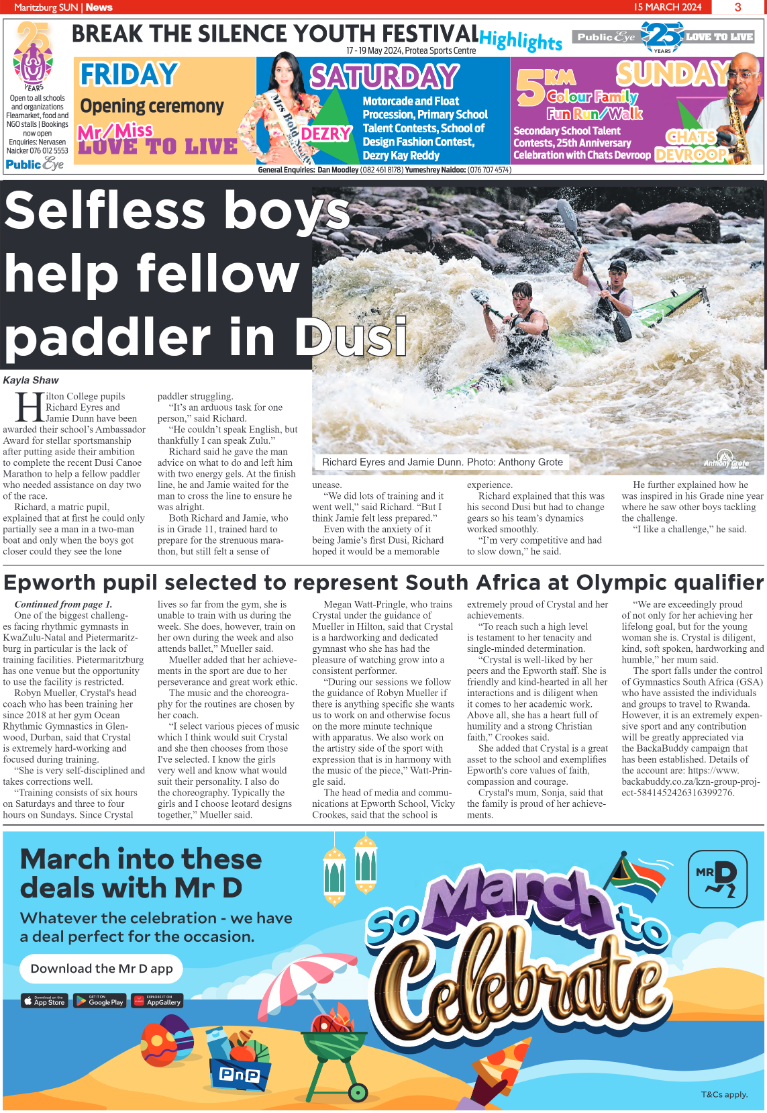 Maritzburg Sun 15.03.24 e-Edition page 3