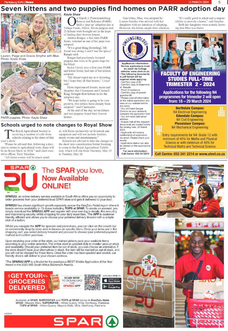 Maritzburg Sun 15.03.24 e-Edition page 5