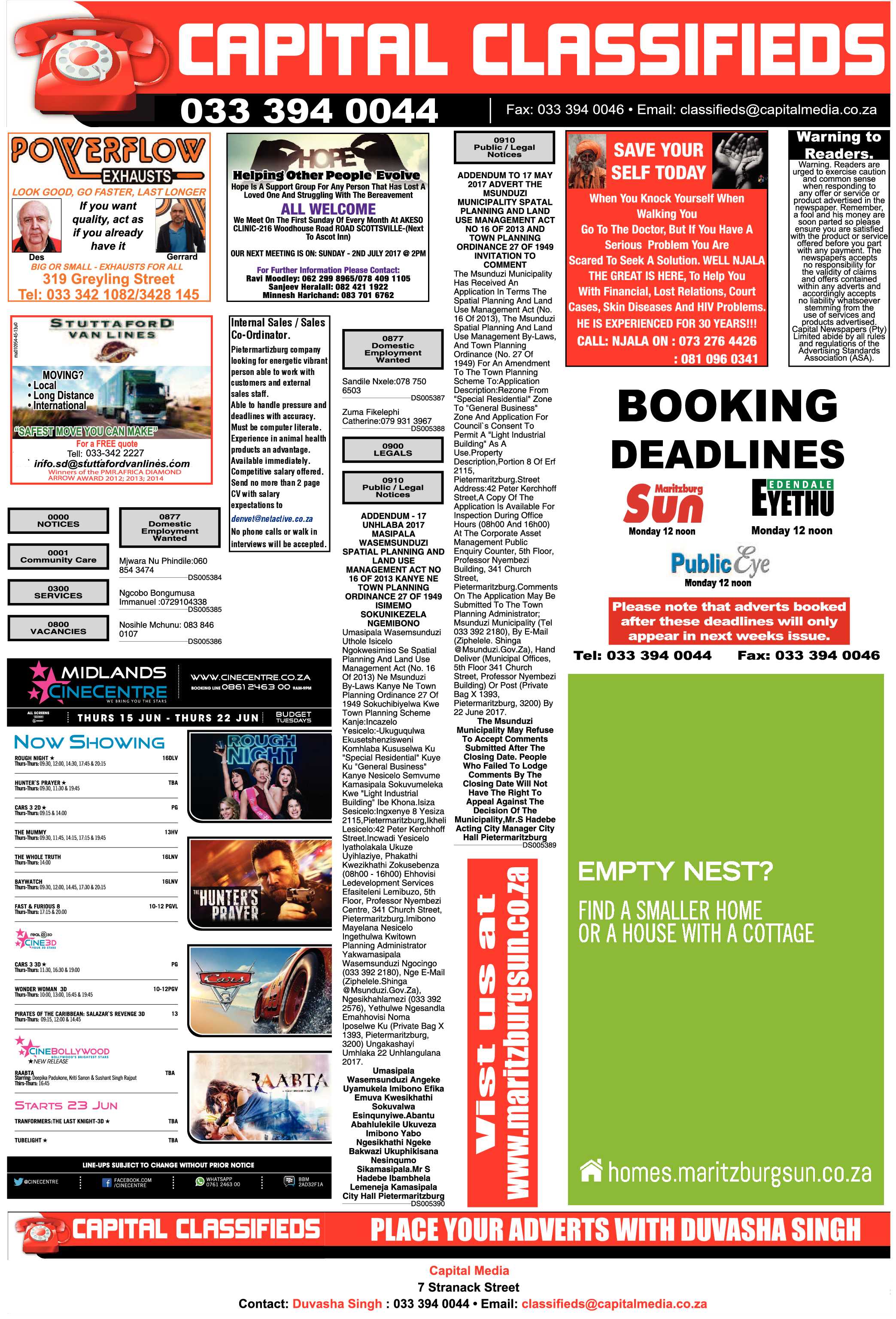 Maritzburg Sun 16-06-2017 page 20