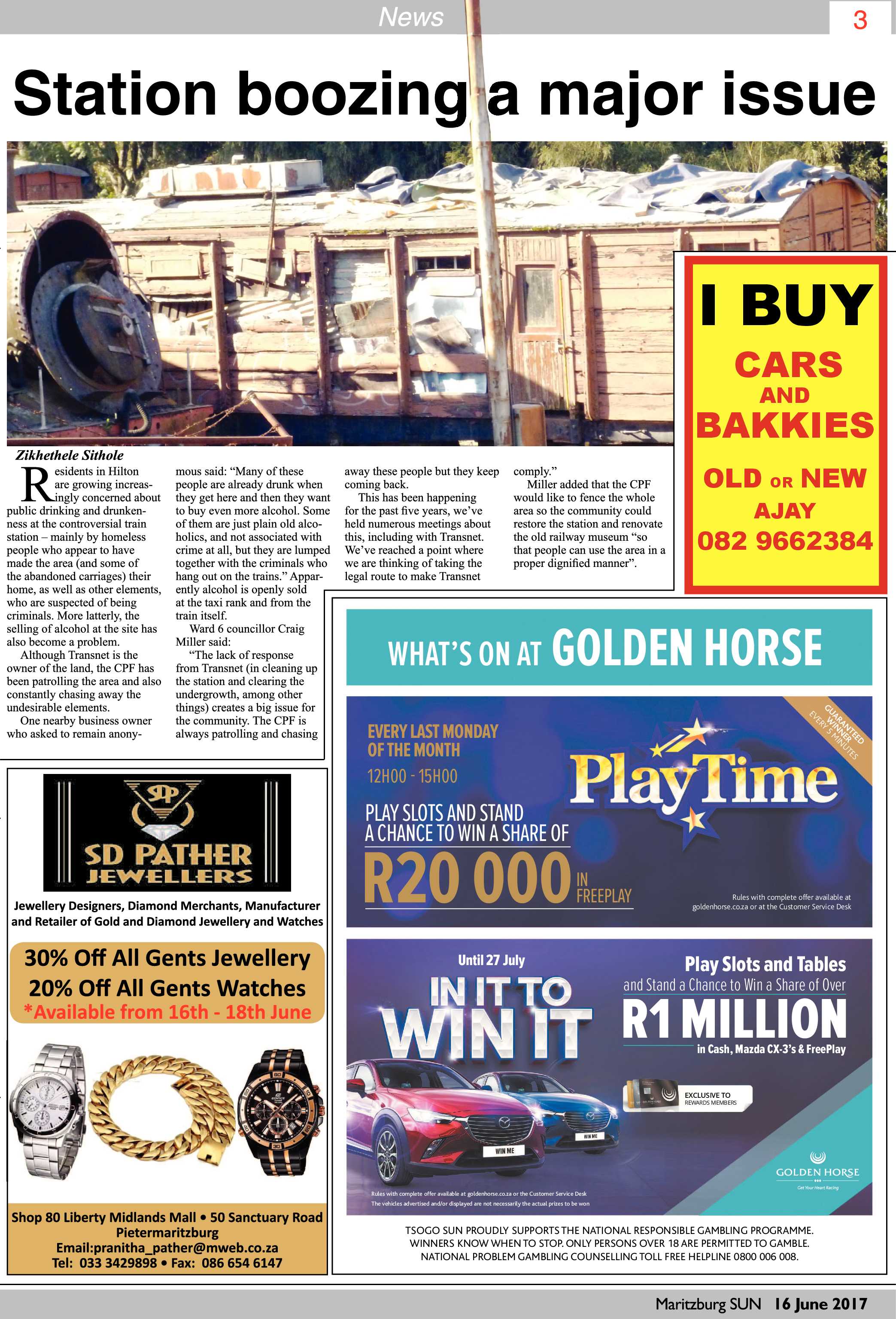 Maritzburg Sun 16-06-2017 page 3