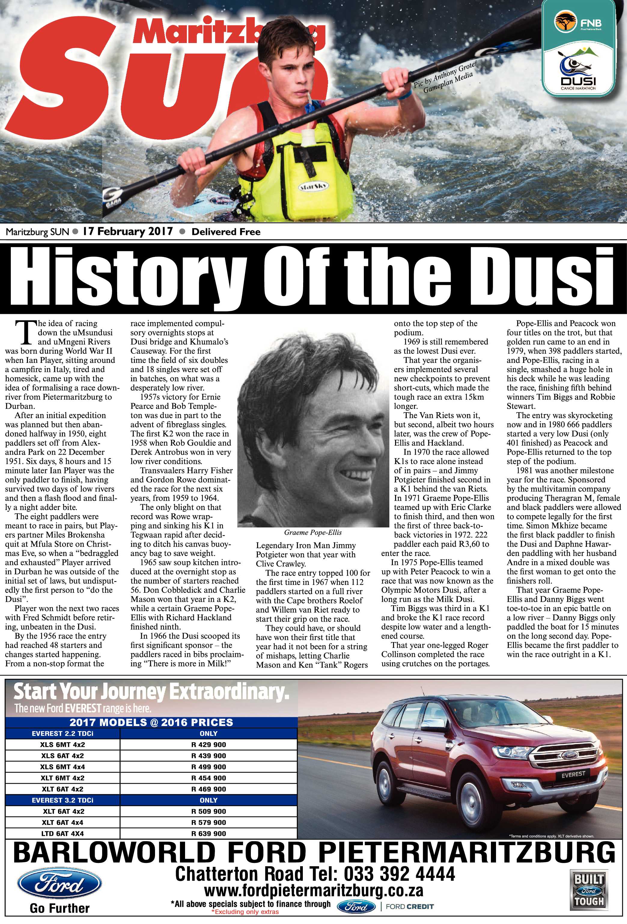 Maritzburg Sun 17-2-2017 page 1