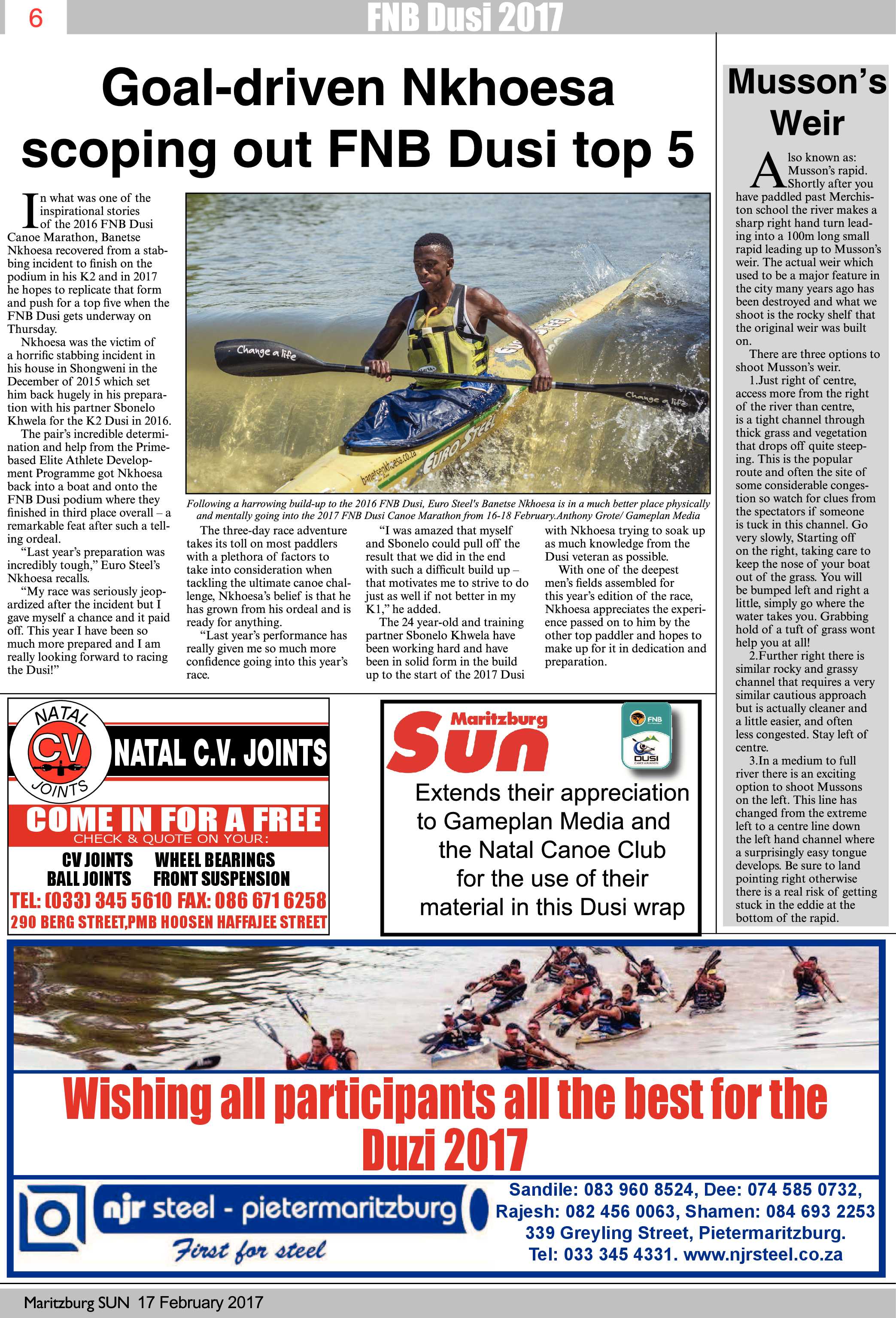 Maritzburg Sun 17-2-2017 page 30