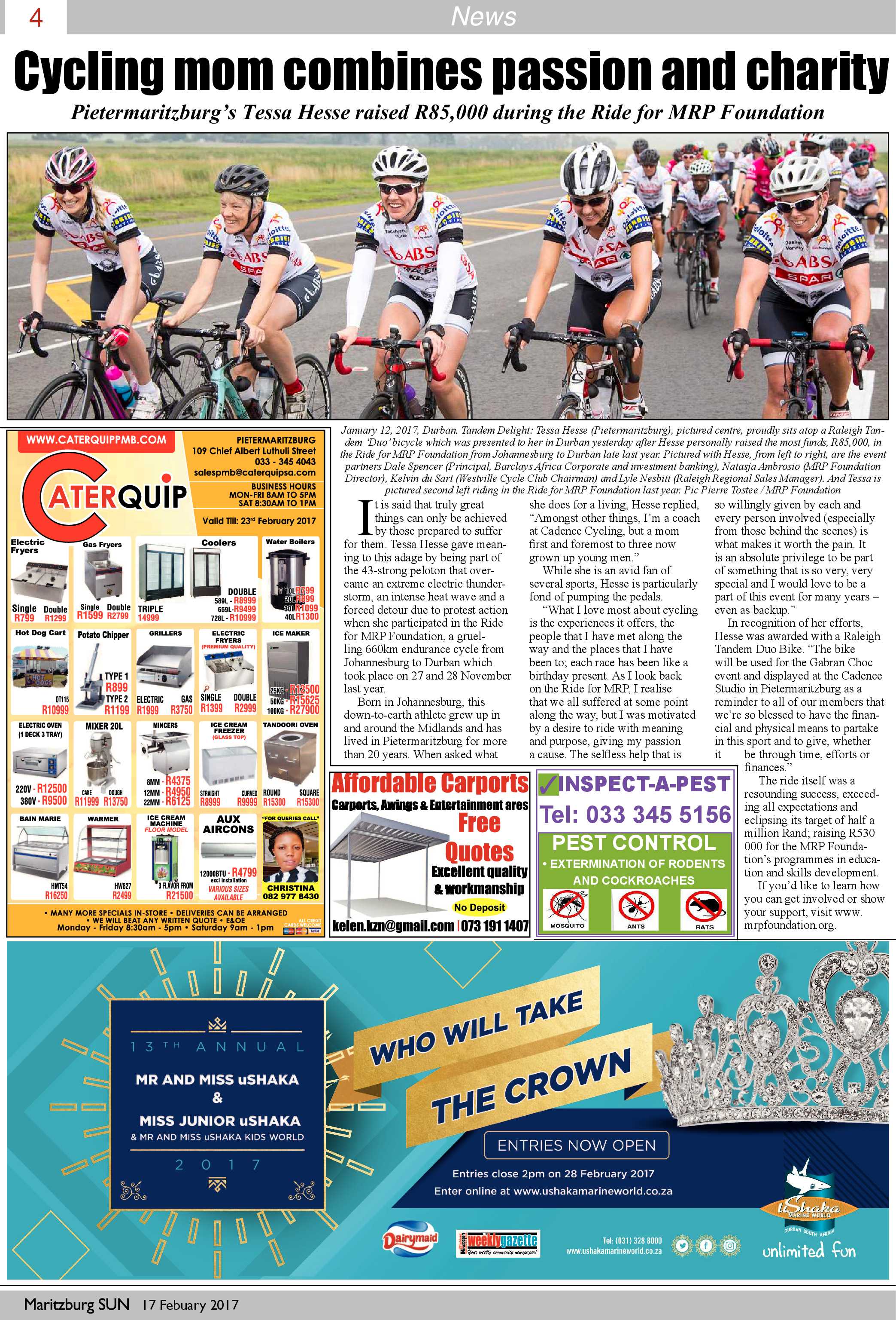 Maritzburg Sun 17-2-2017 page 8