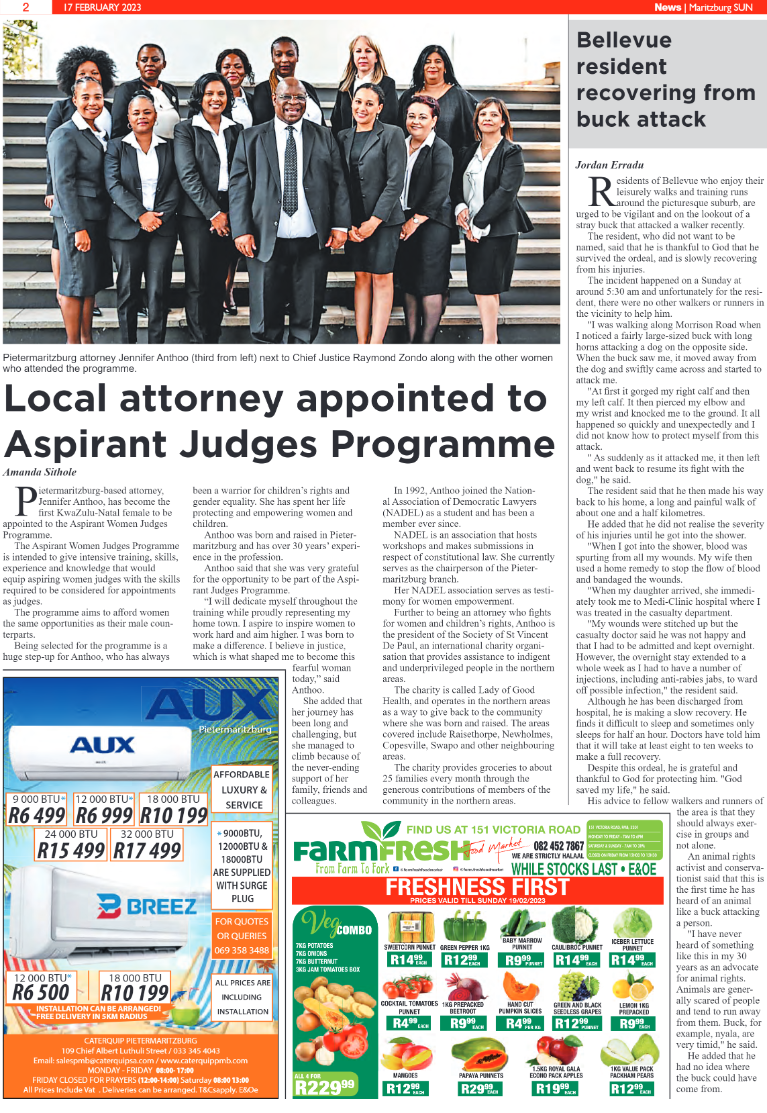 Maritzburg Sun 17.02.23 e-Edition page 2