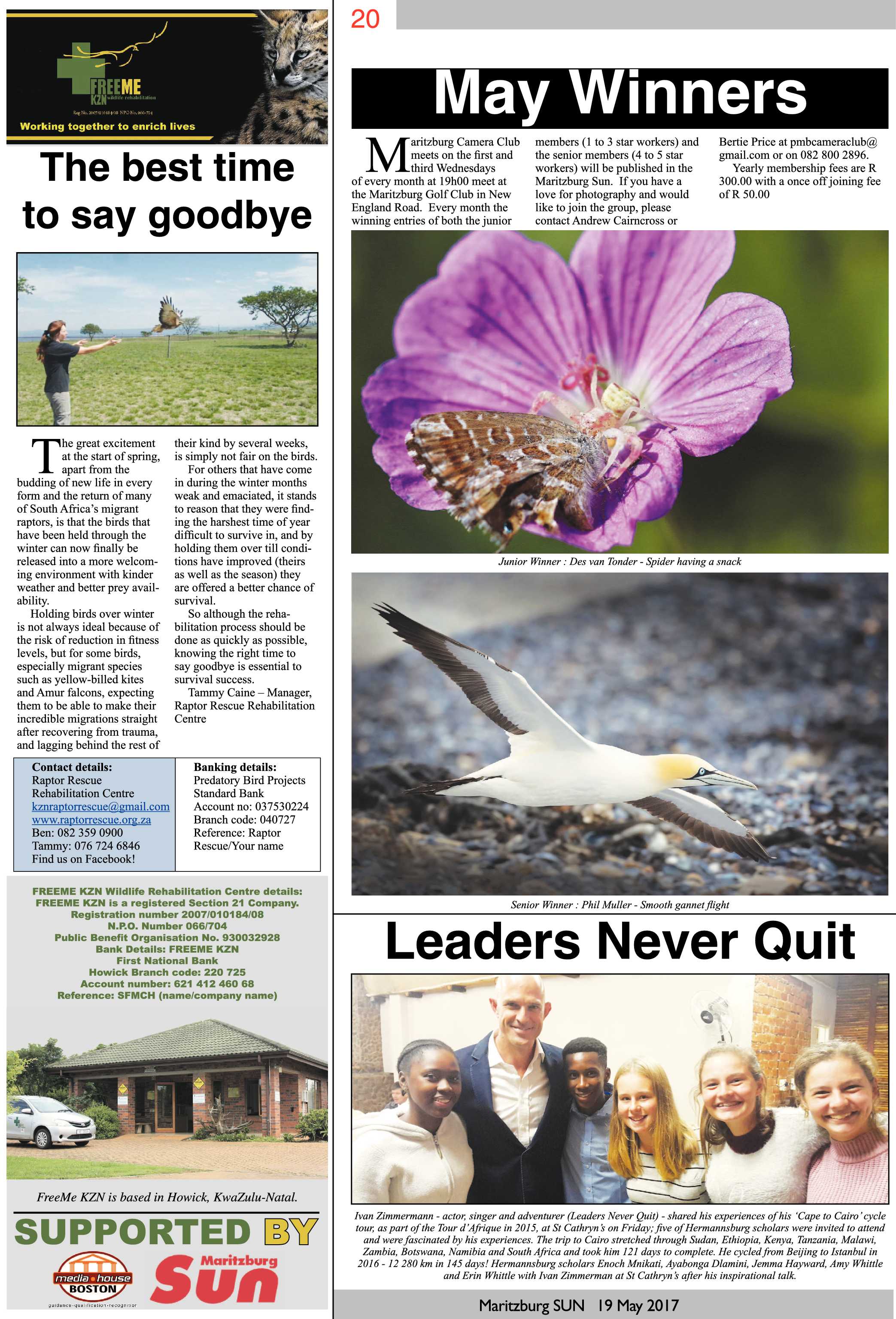 Maritzburg Sun 19-05-2017 page 20