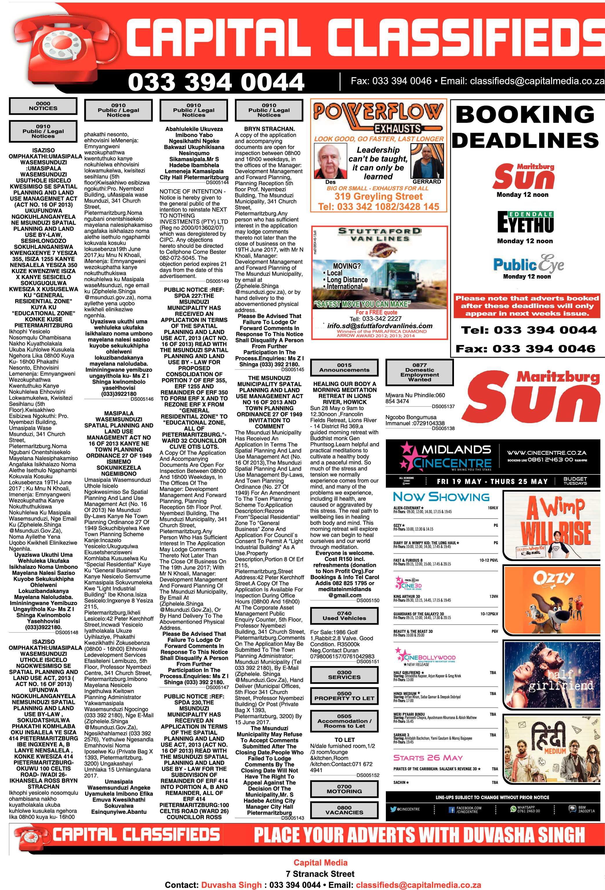 Maritzburg Sun 19-05-2017 page 25