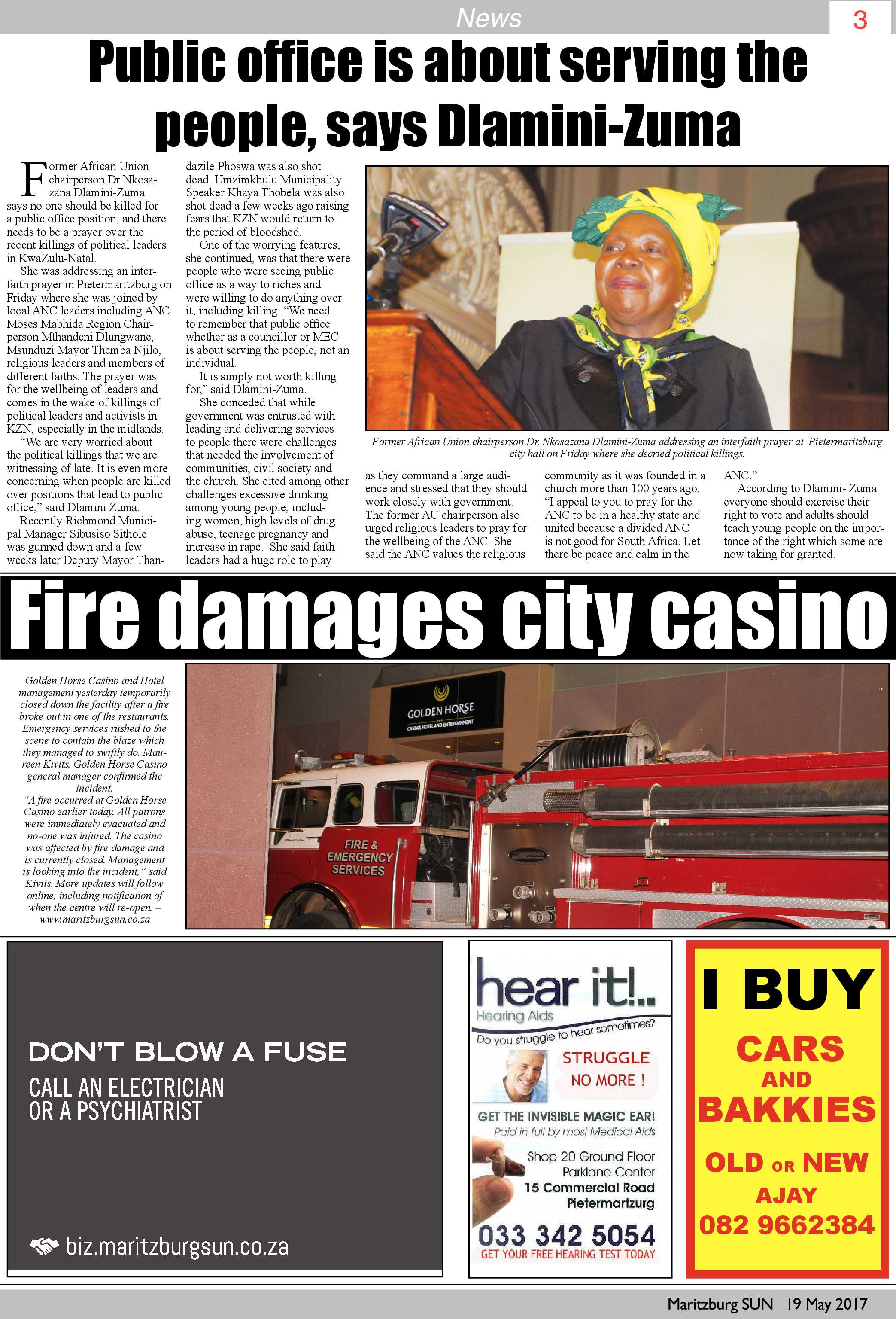 Maritzburg Sun 19-05-2017 page 3