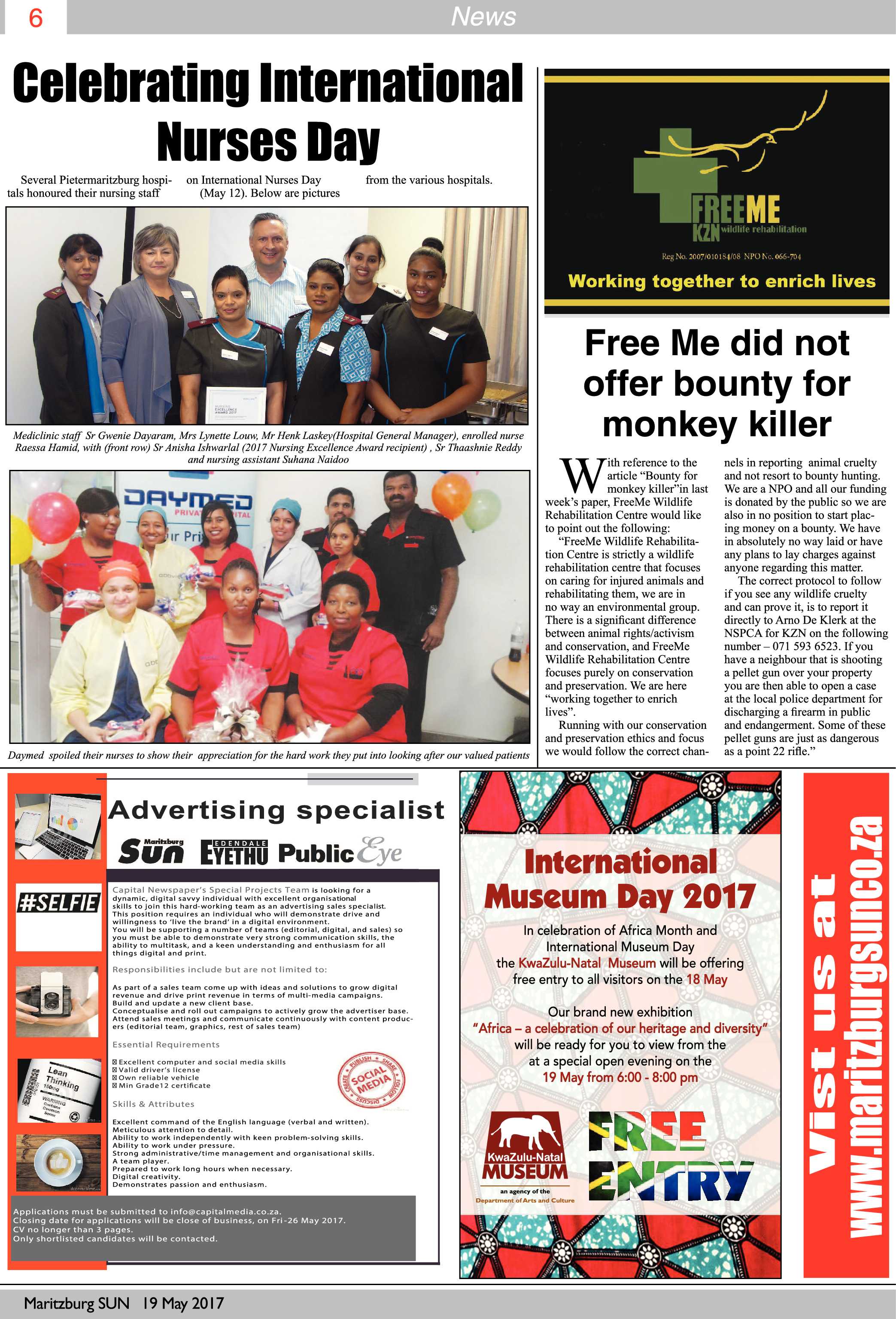 Maritzburg Sun 19-05-2017 page 6