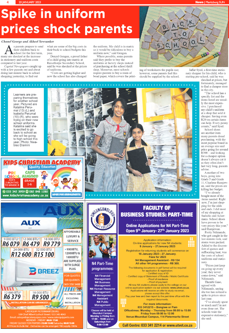 Maritzburg Sun 20.01.23 e-Edition page 4