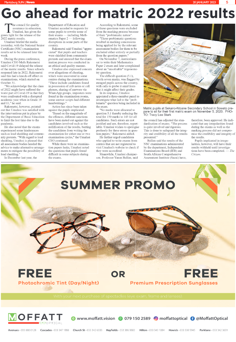 Maritzburg Sun 20.01.23 e-Edition page 5