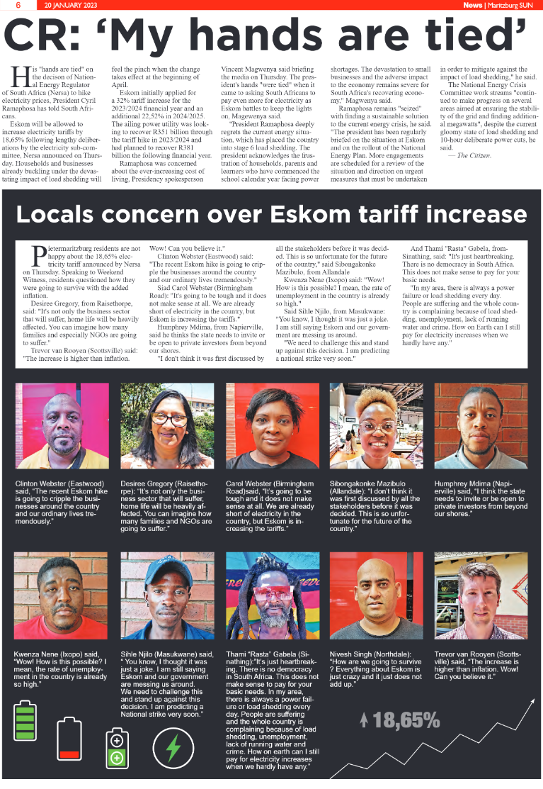Maritzburg Sun 20.01.23 e-Edition page 6
