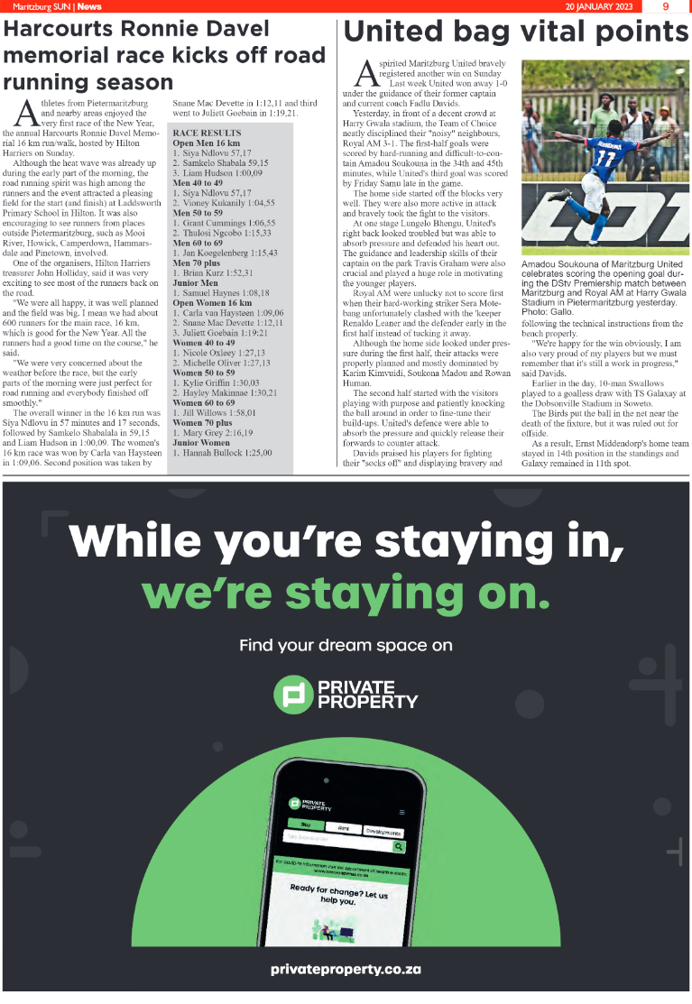 Maritzburg Sun 20.01.23 e-Edition page 9