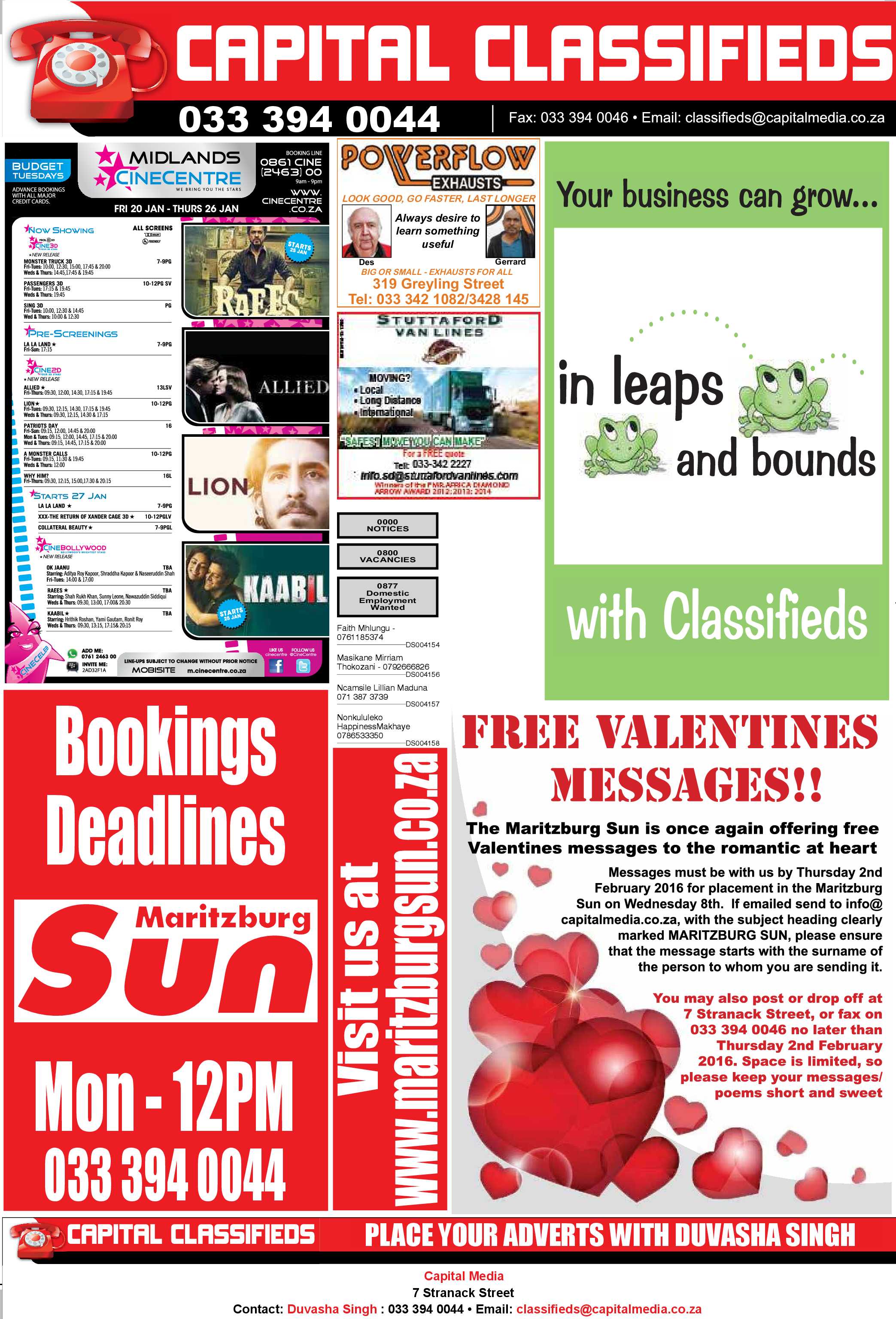 Maritzburg Sun 20-01-2017 page 14