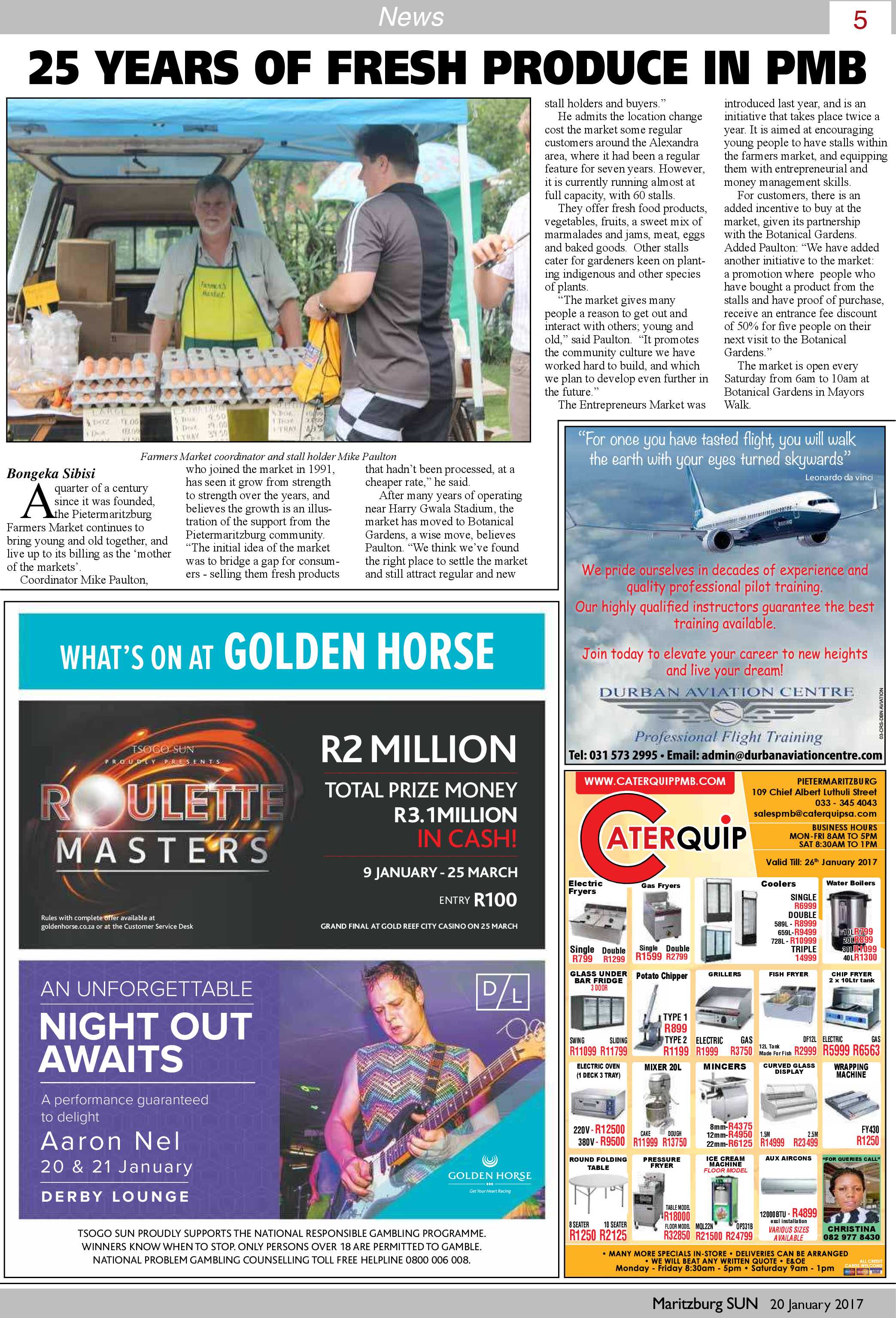 Maritzburg Sun 20-01-2017 page 5