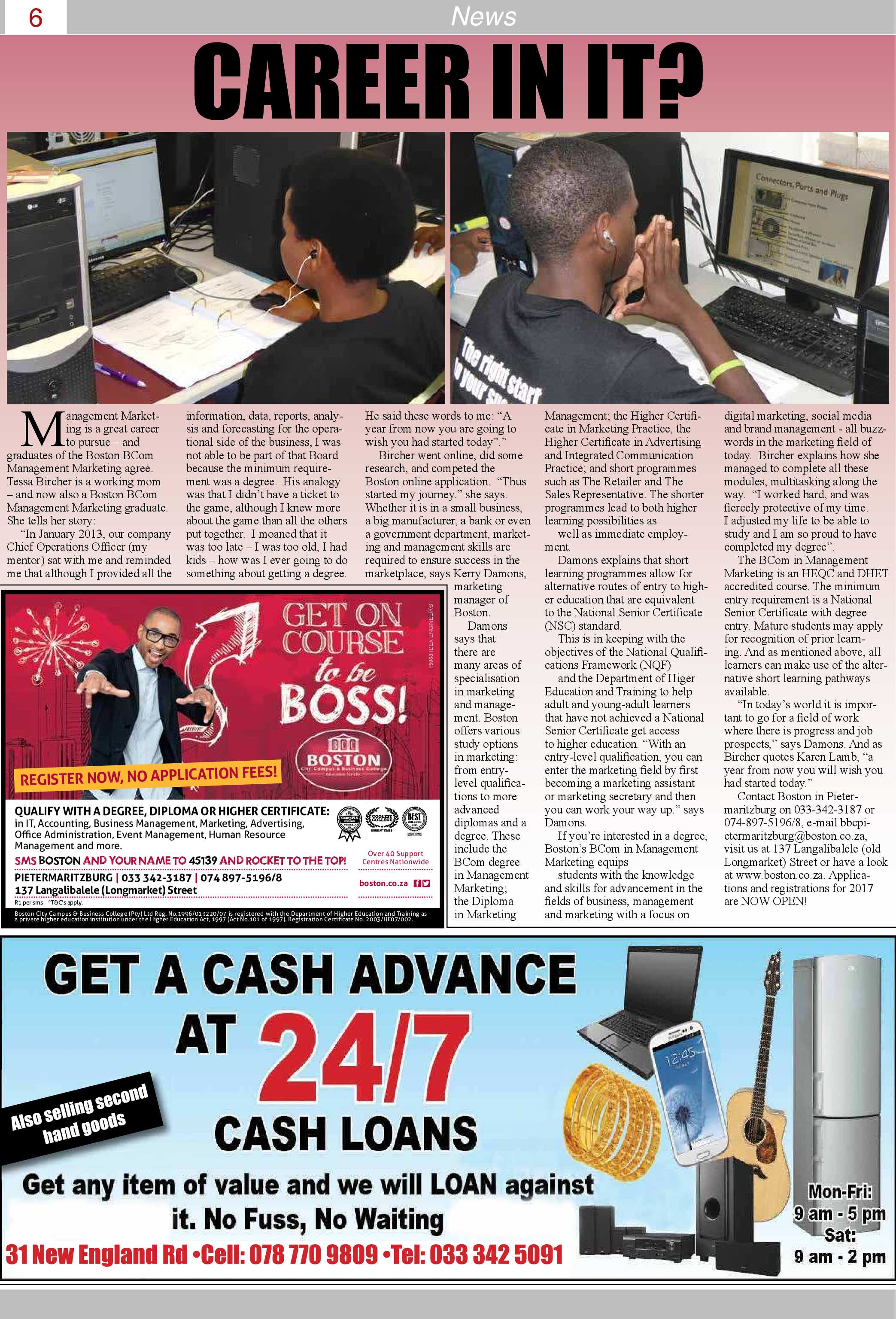 Maritzburg Sun 20-01-2017 page 6