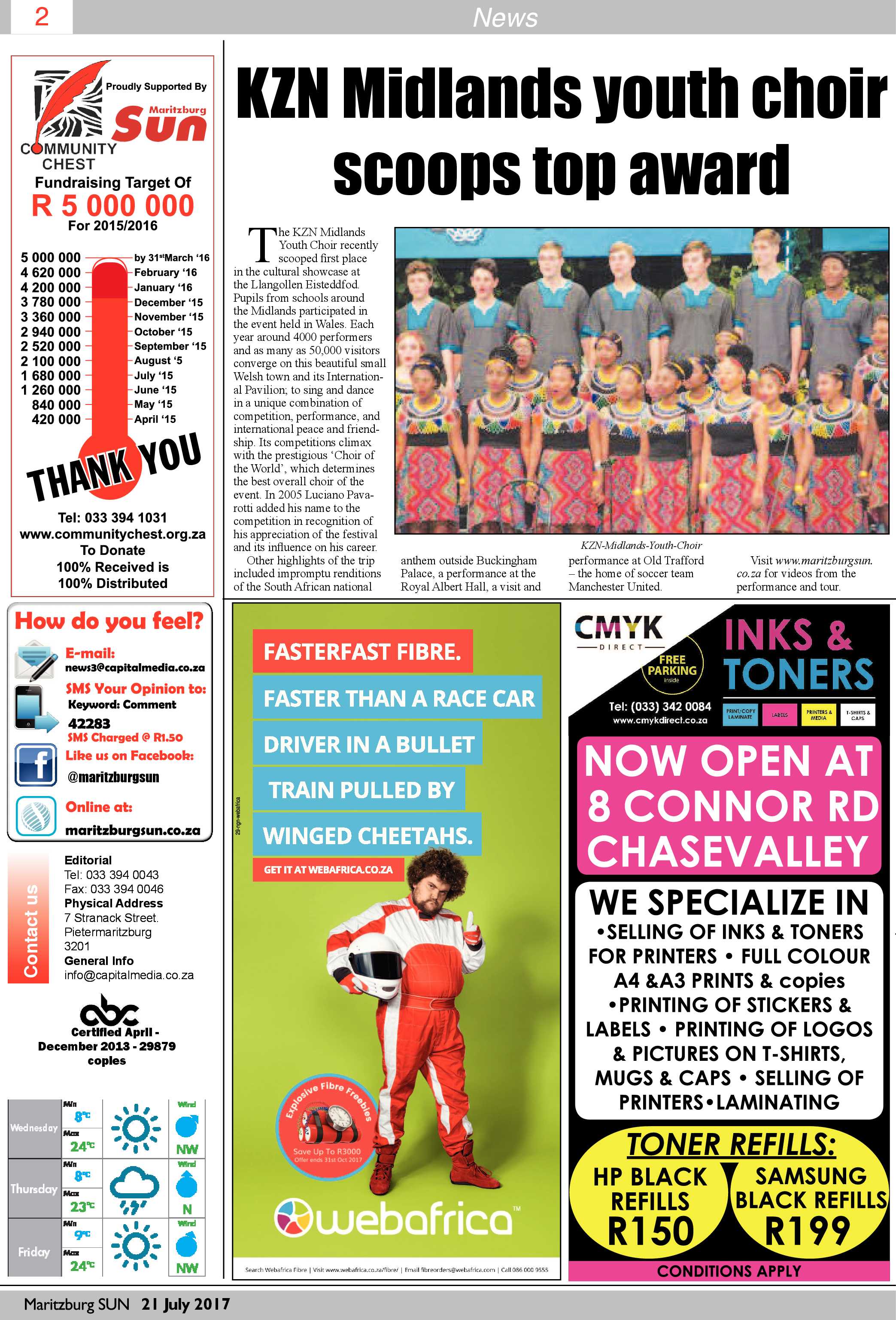 Maritzburg Sun 21-07-2017 page 2