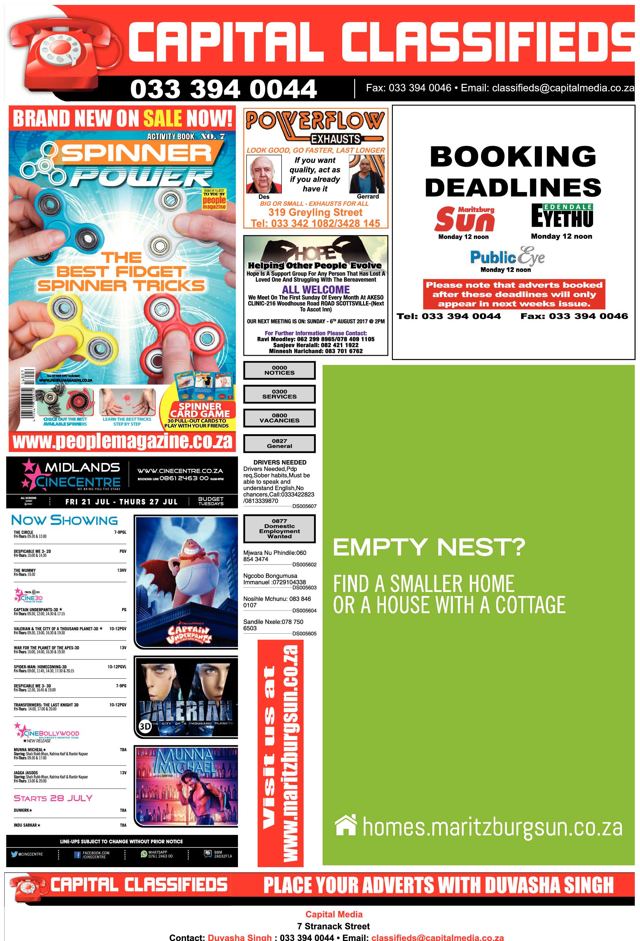 Maritzburg Sun 21-07-2017 page 21