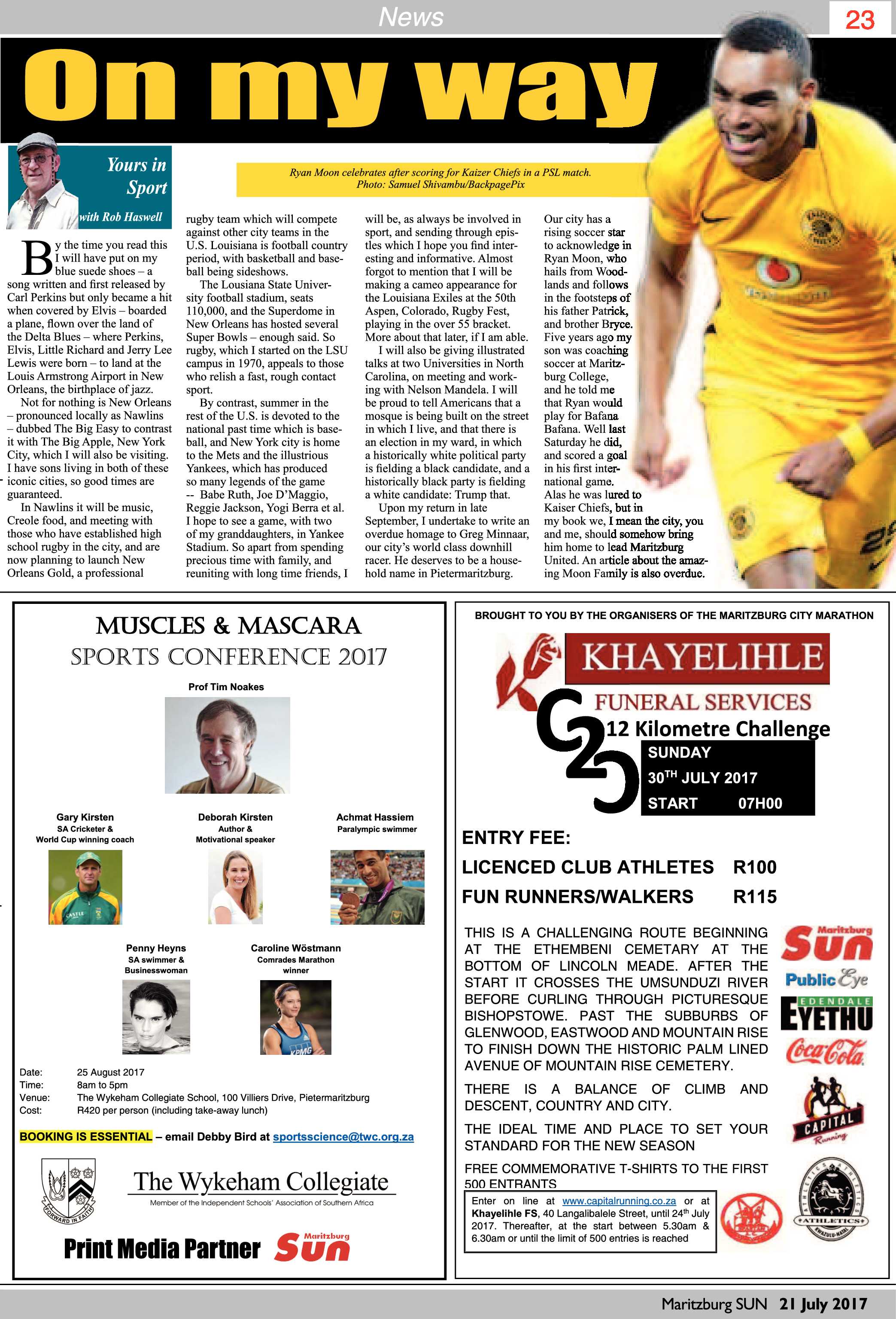 Maritzburg Sun 21-07-2017 page 23
