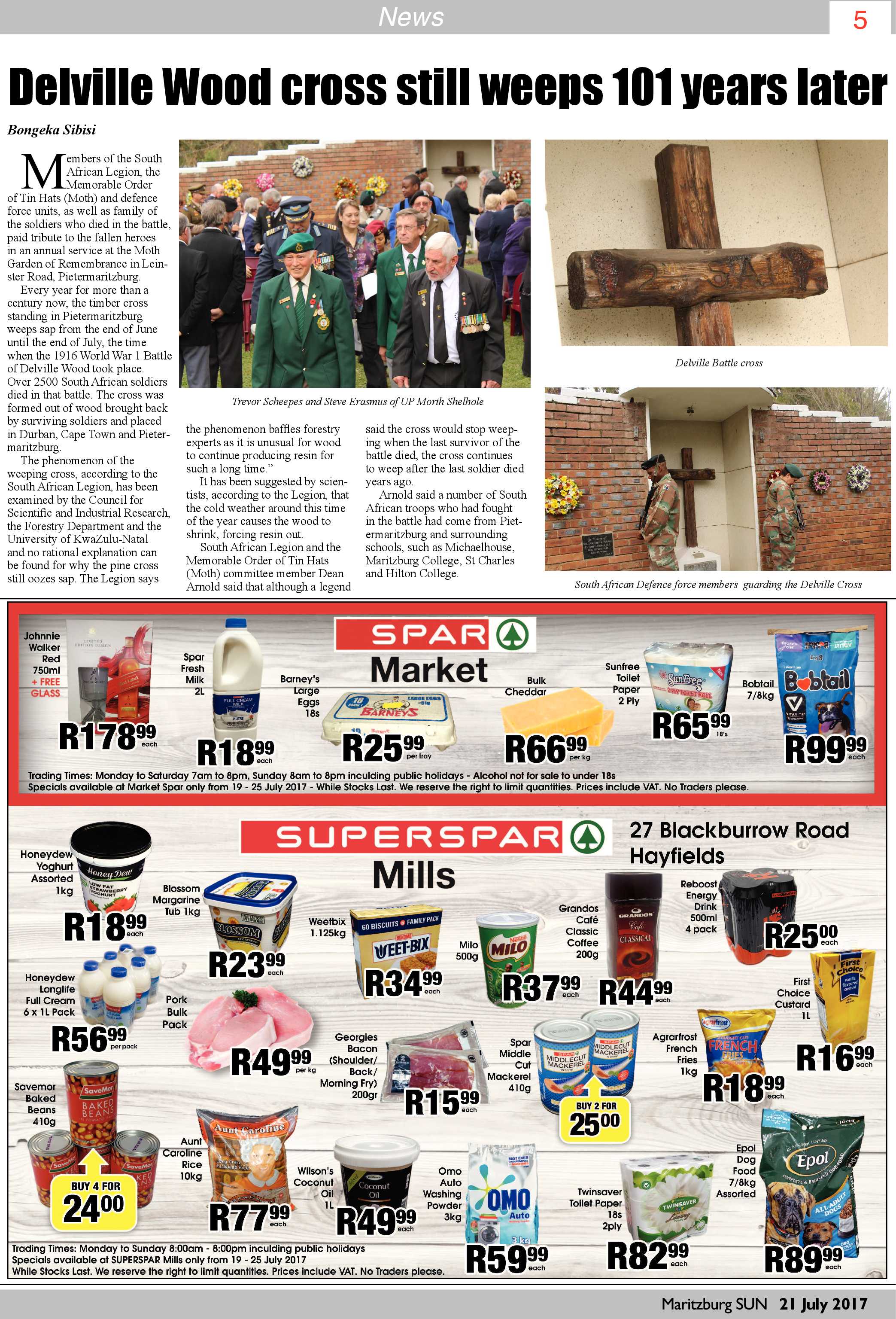 Maritzburg Sun 21-07-2017 page 5