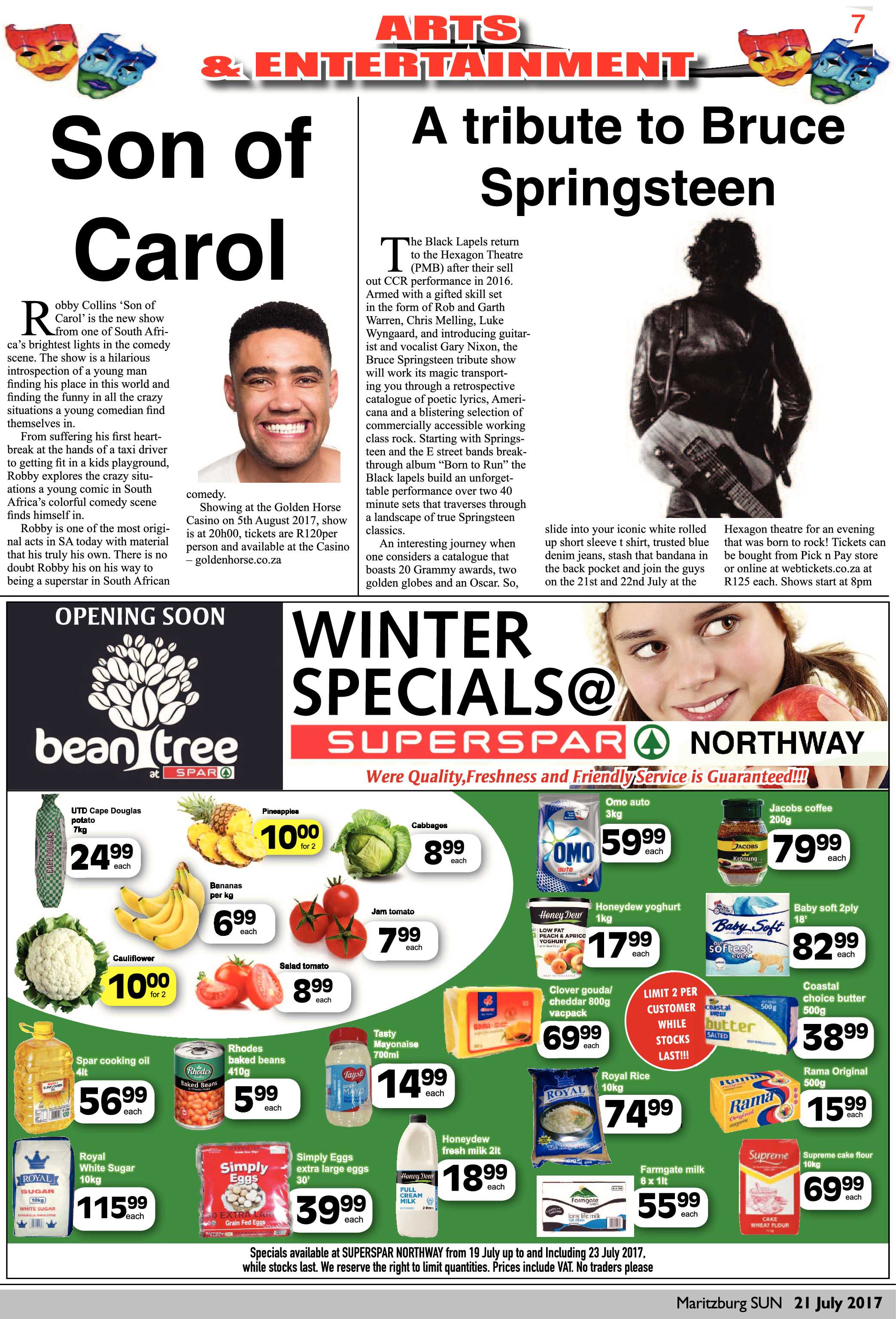 Maritzburg Sun 21-07-2017 page 7