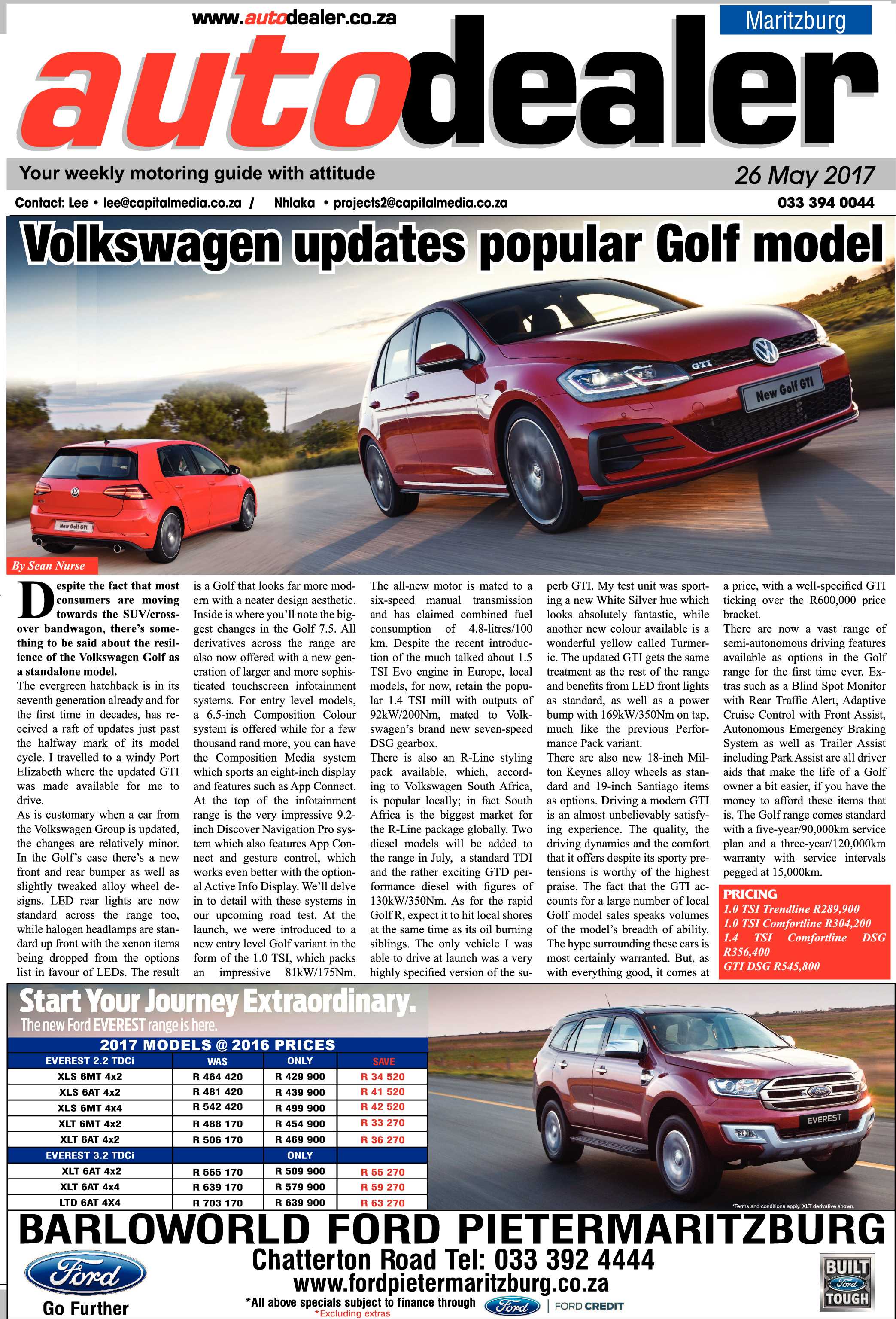 Maritzburg Sun 26-05-2017 page 17