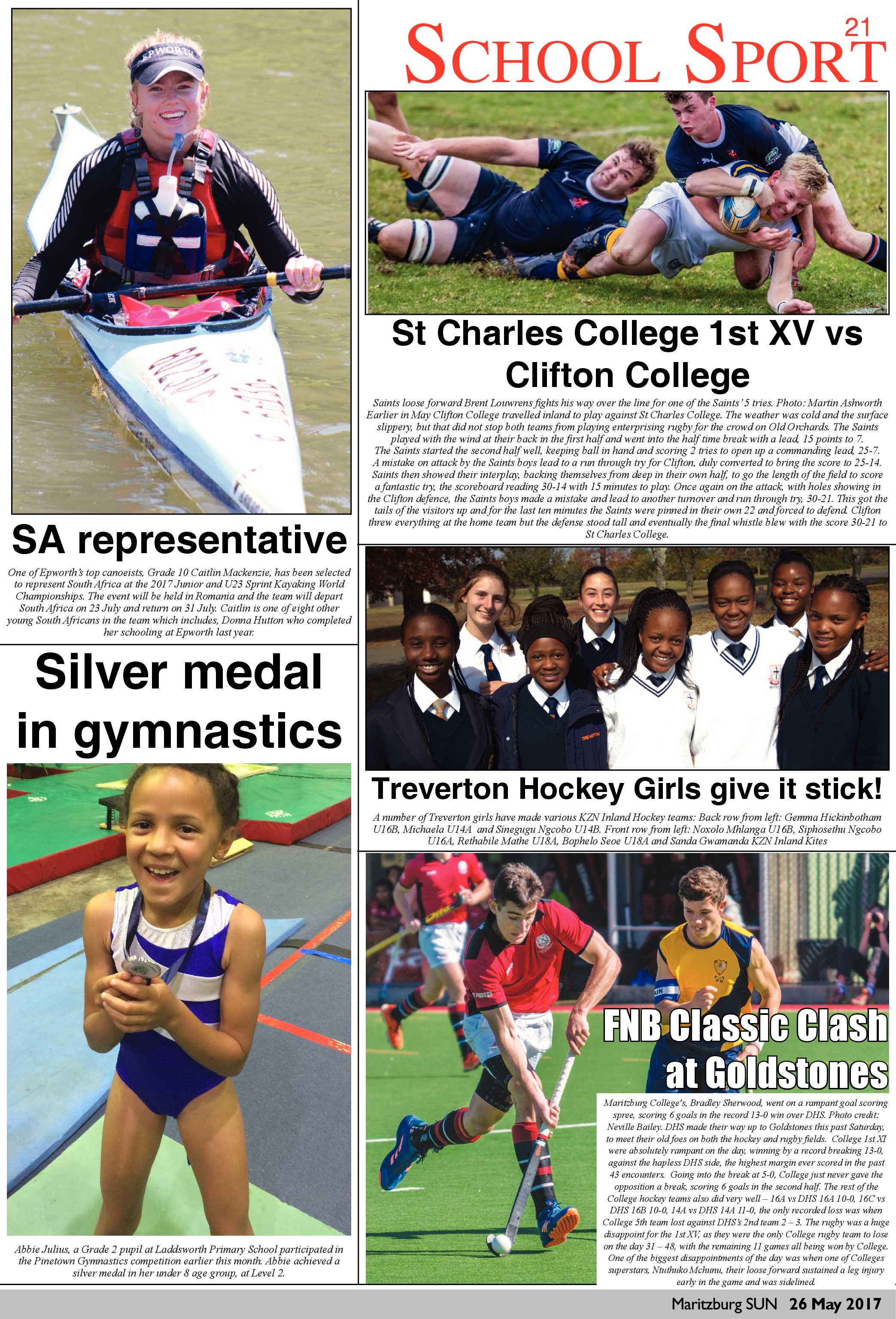 Maritzburg Sun 26-05-2017 page 21