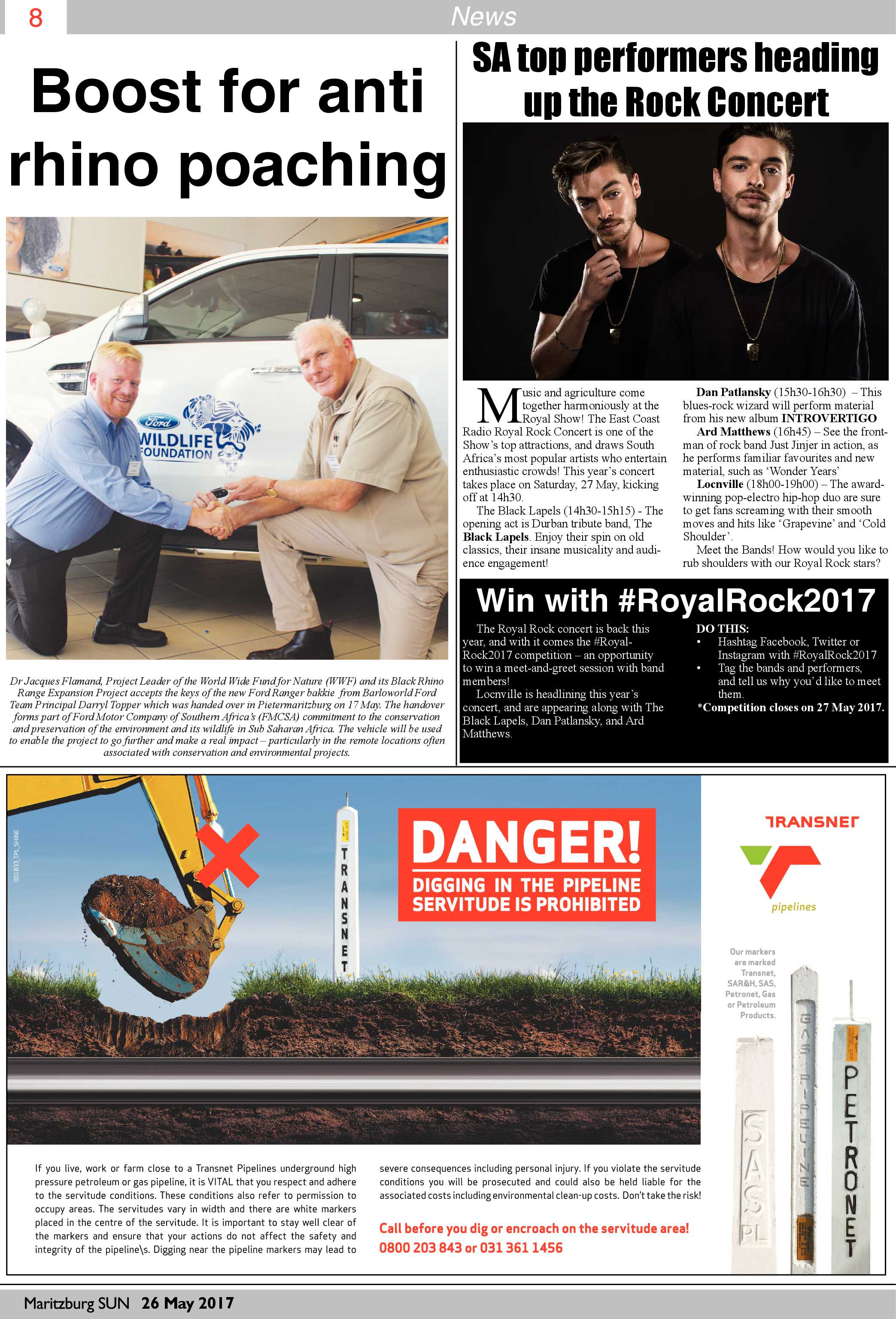 Maritzburg Sun 26-05-2017 page 8