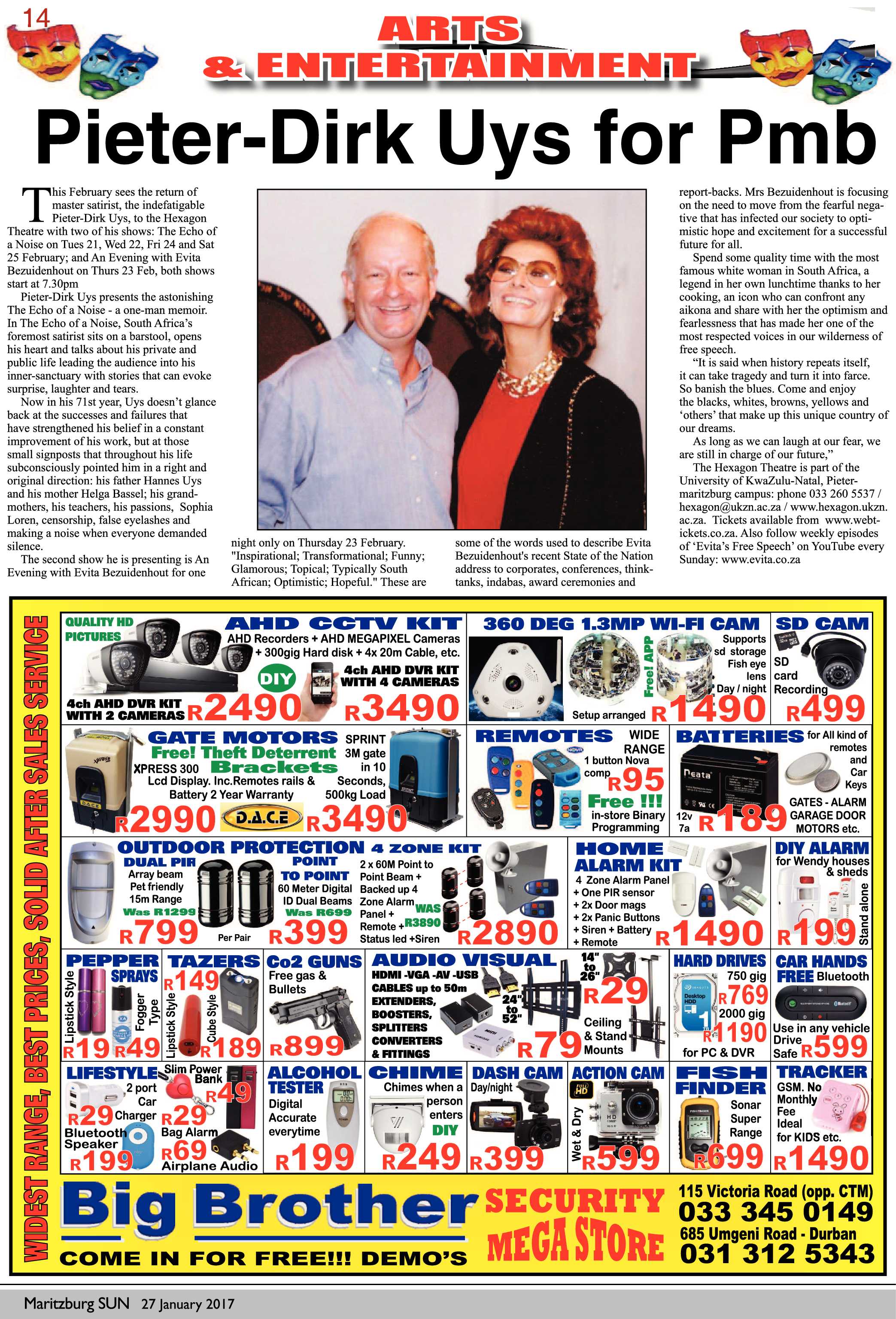 Maritzburg Sun 27-1-2017 page 14