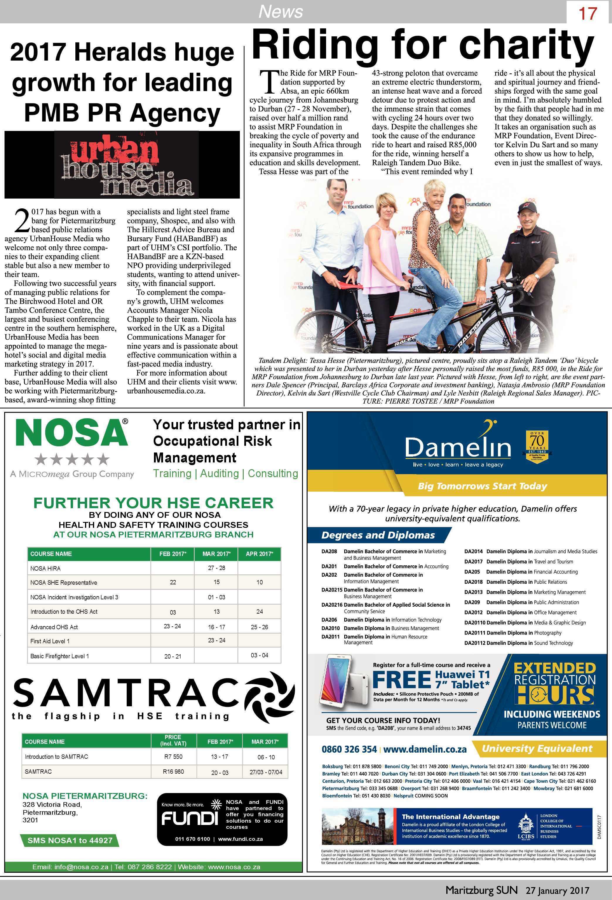 Maritzburg Sun 27-1-2017 page 17