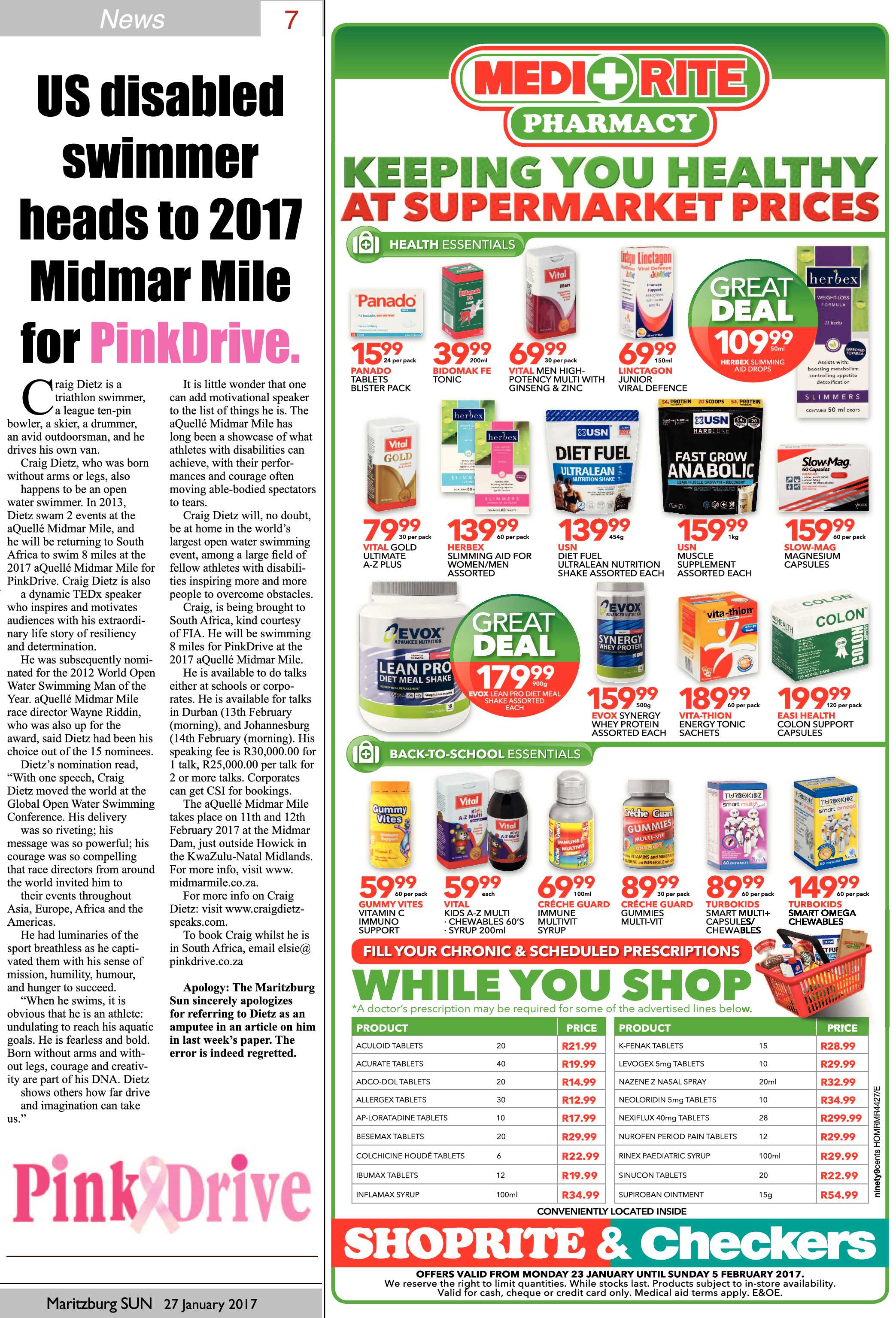 Maritzburg Sun 27-1-2017 page 7
