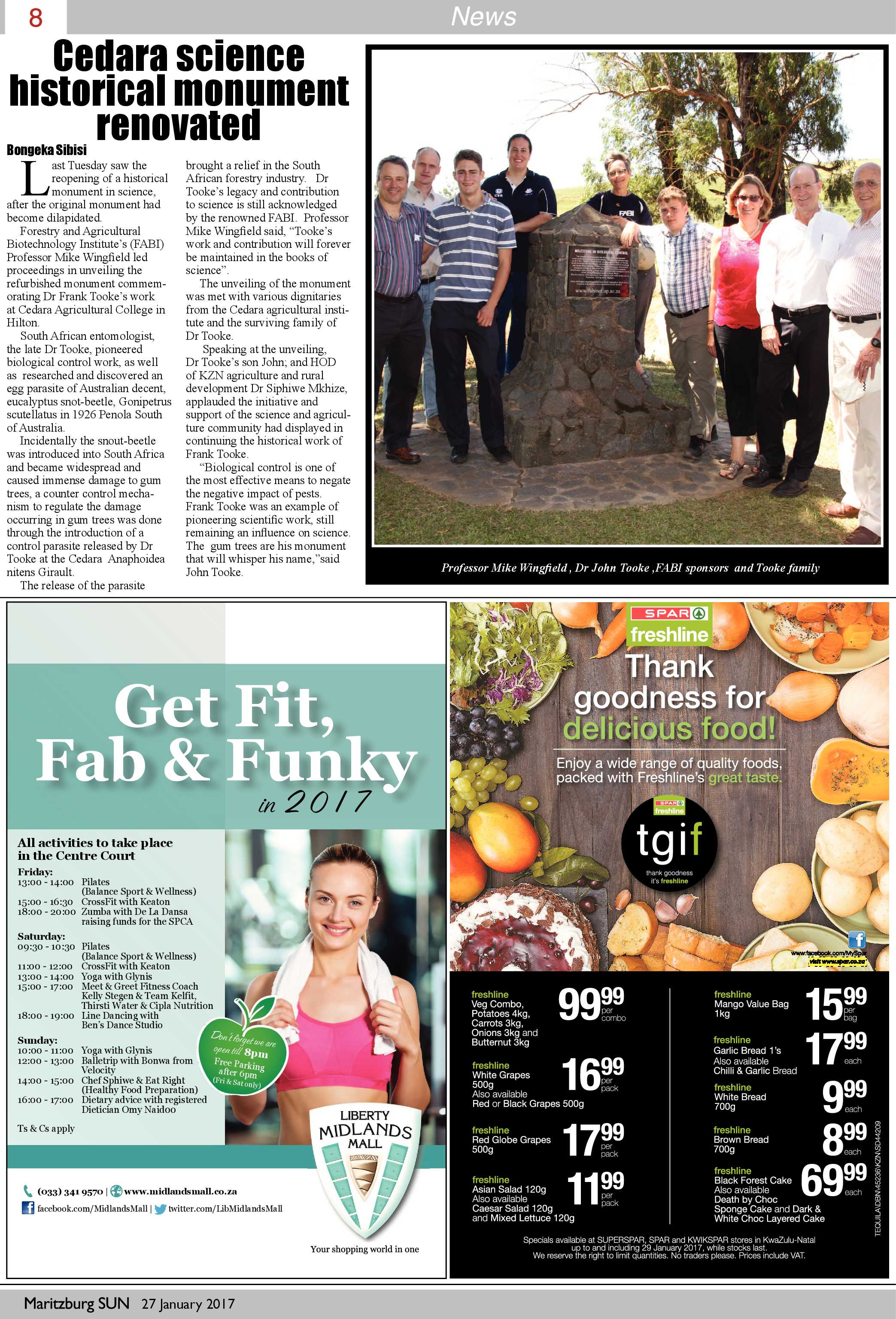 Maritzburg Sun 27-1-2017 page 8