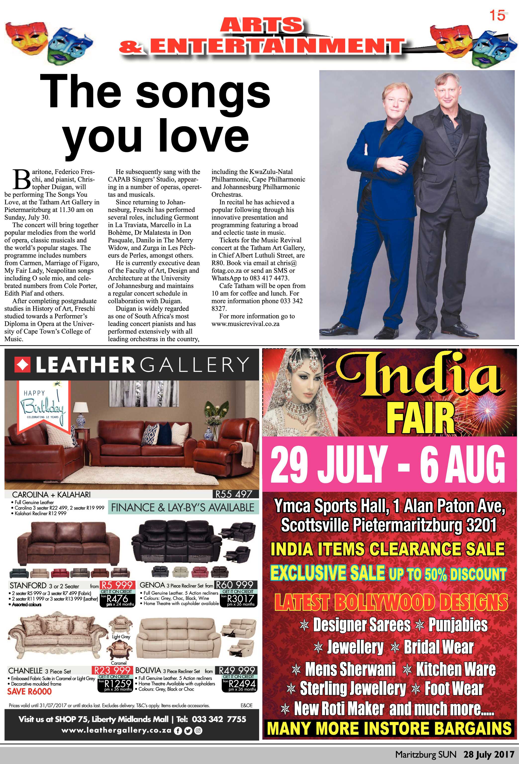 Maritzburg Sun 28-07-2017 page 15