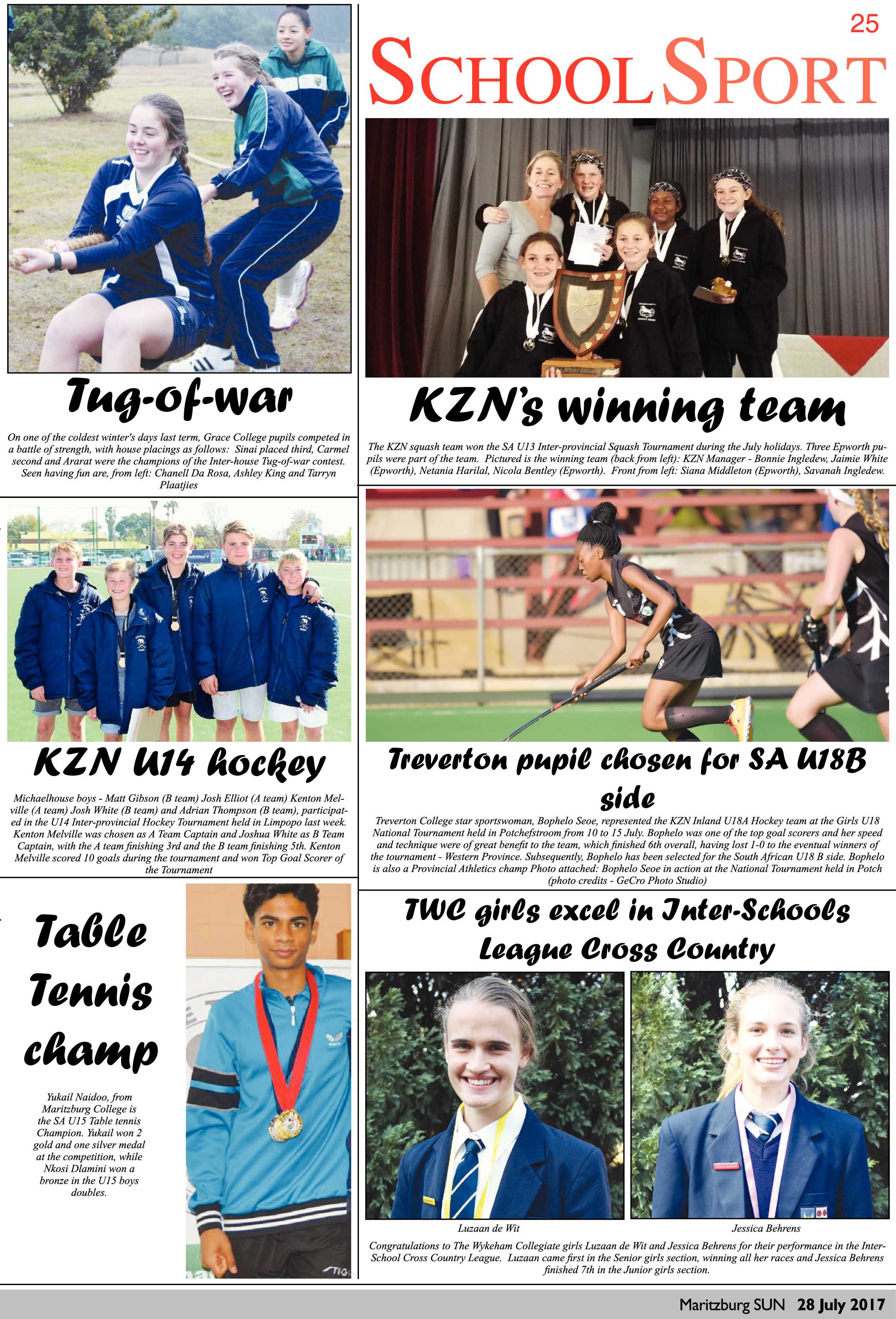 Maritzburg Sun 28-07-2017 page 25